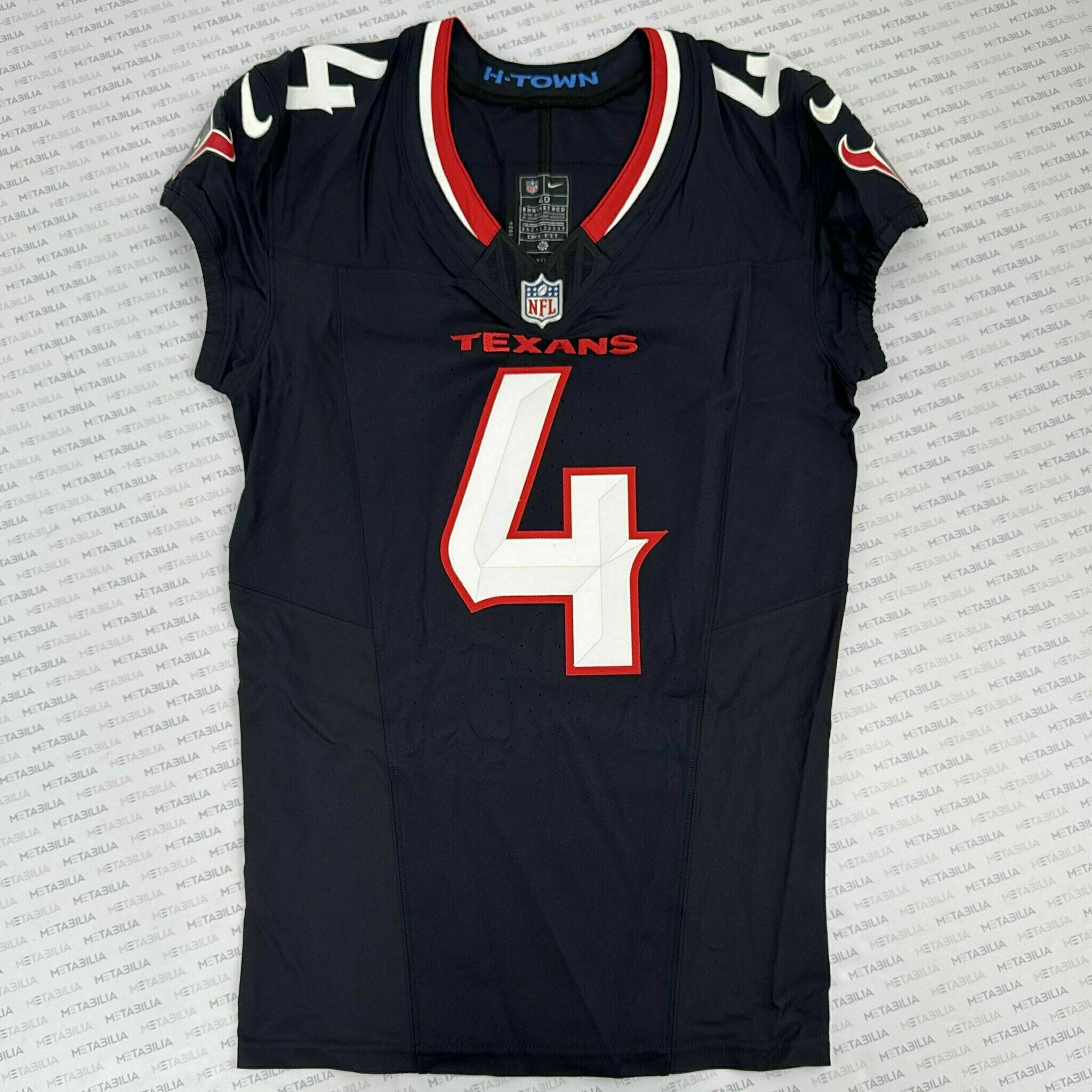 #4 Ford Jr Game-Issued Blue Jersey