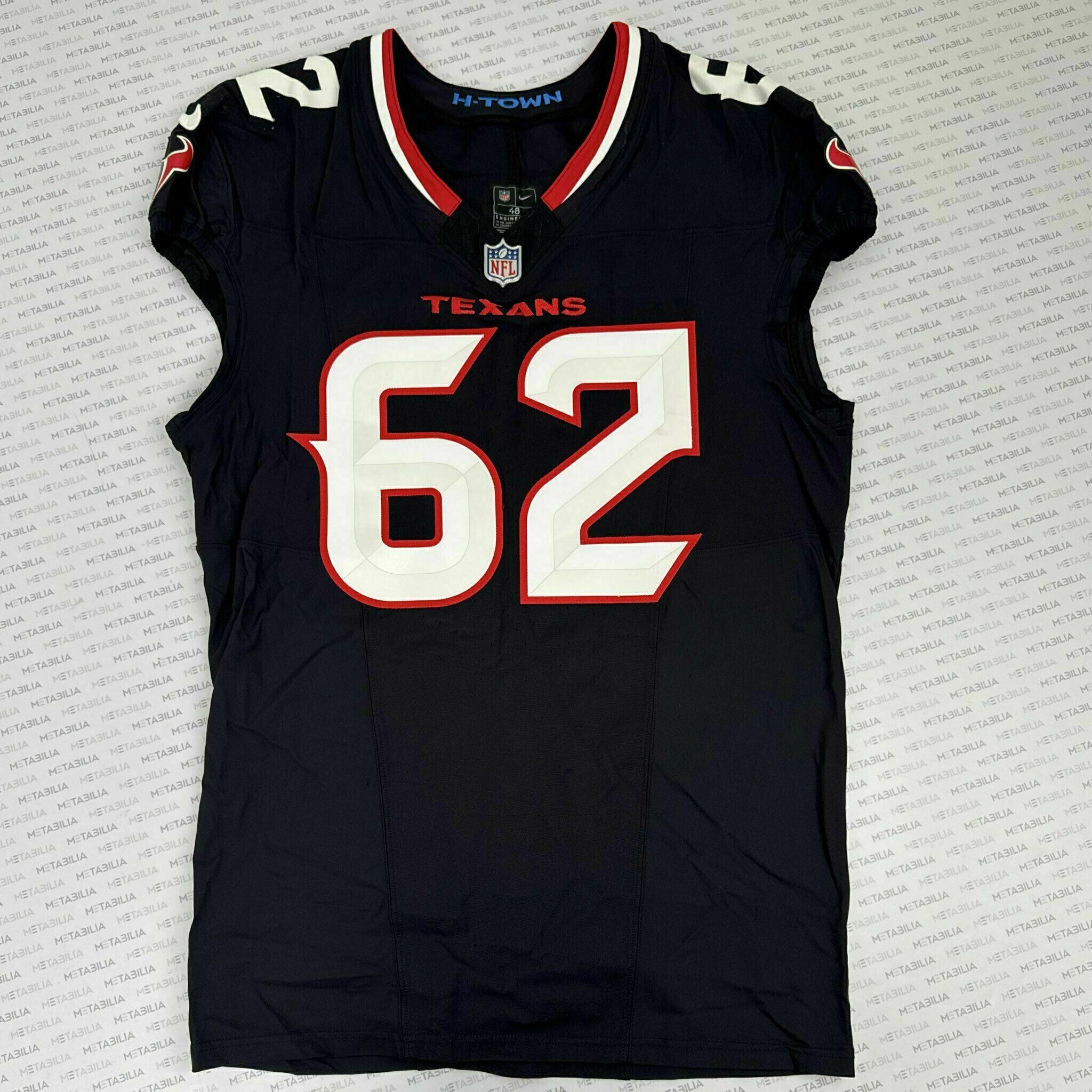 #62 Reed Game-Issued Blue Jersey