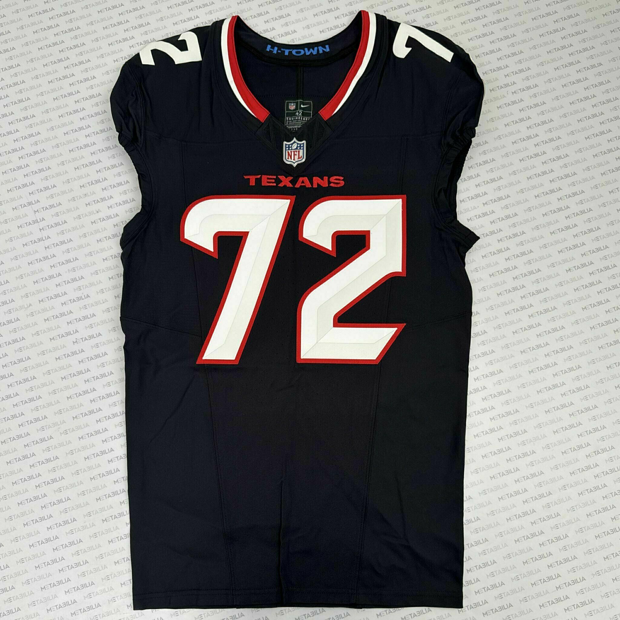 #72 Payne Game-Issued Blue Jersey