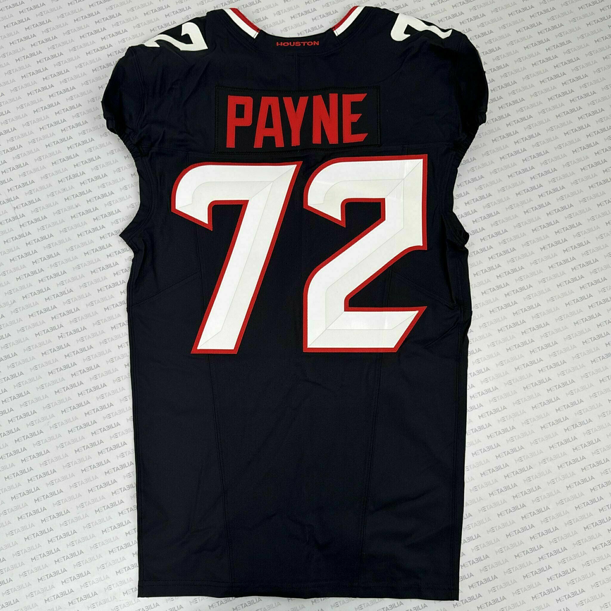 #72 Payne Game-Issued Blue Jersey