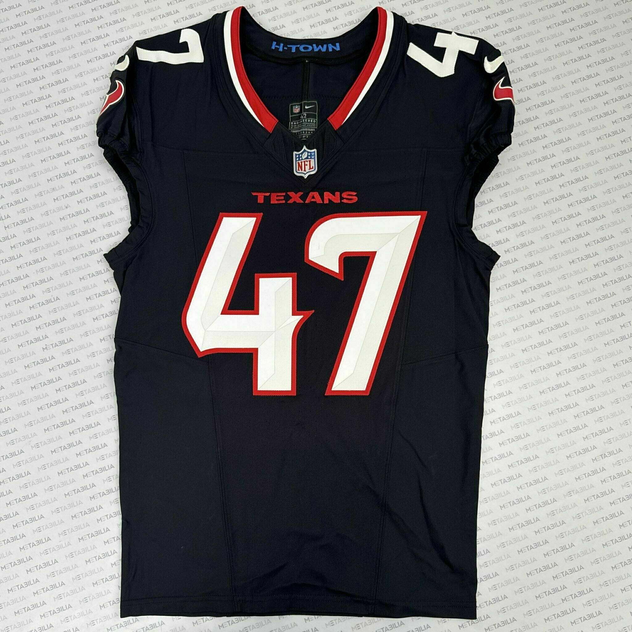 #47 Turner Game-Issued Blue Jersey