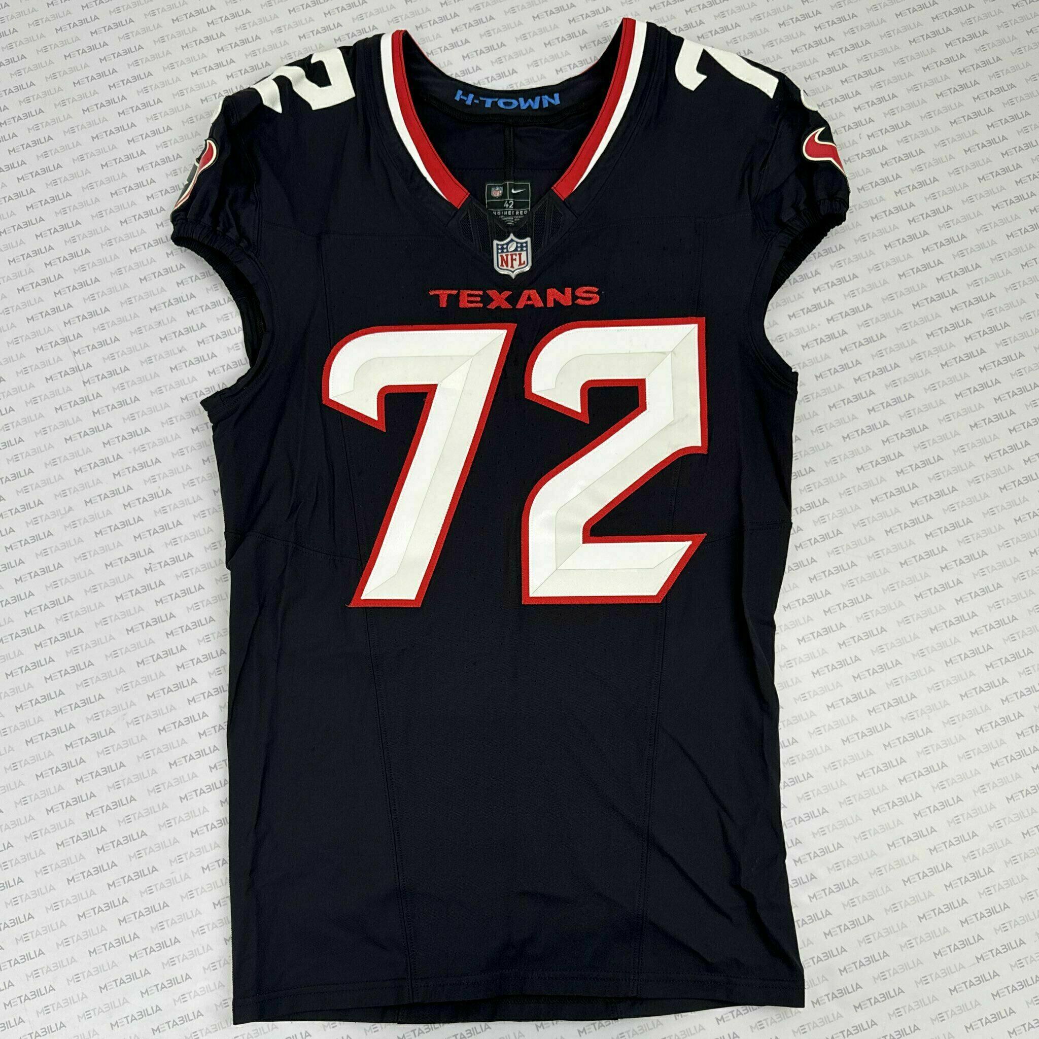 #72 Payne Game-Issued Blue Jersey