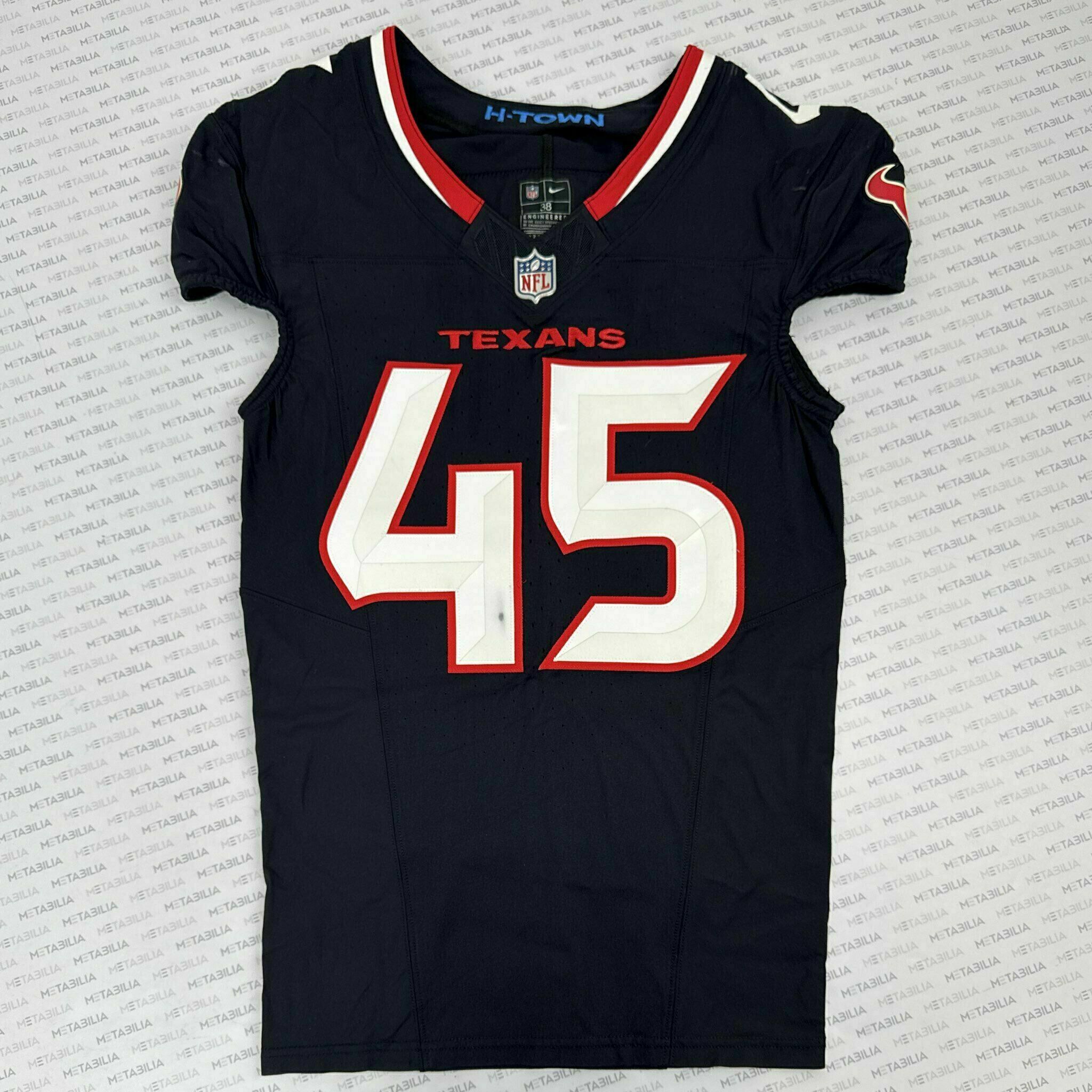 #45 Max Tooley Game-Issued Blue Jersey - #1