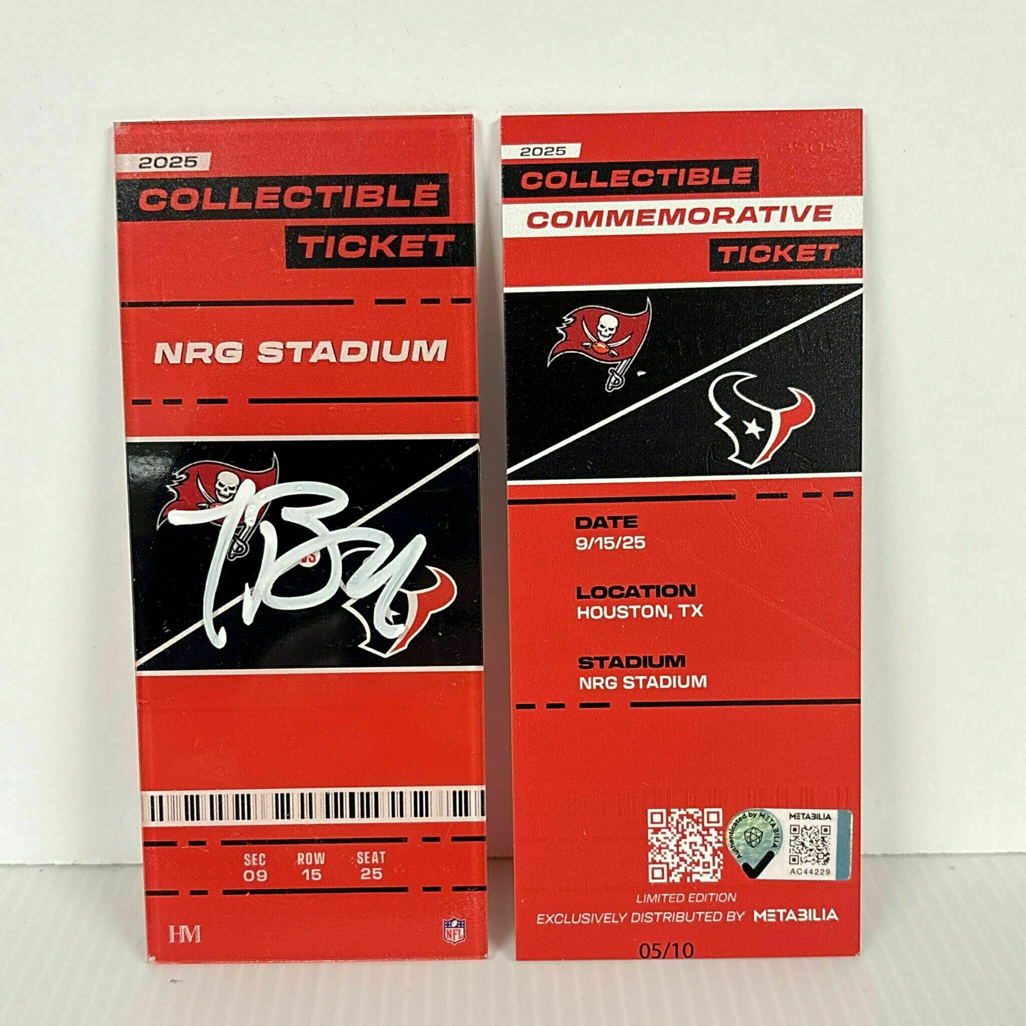 Trent Brown Signed Commemorative Ticket - Wk2 vs Bucs