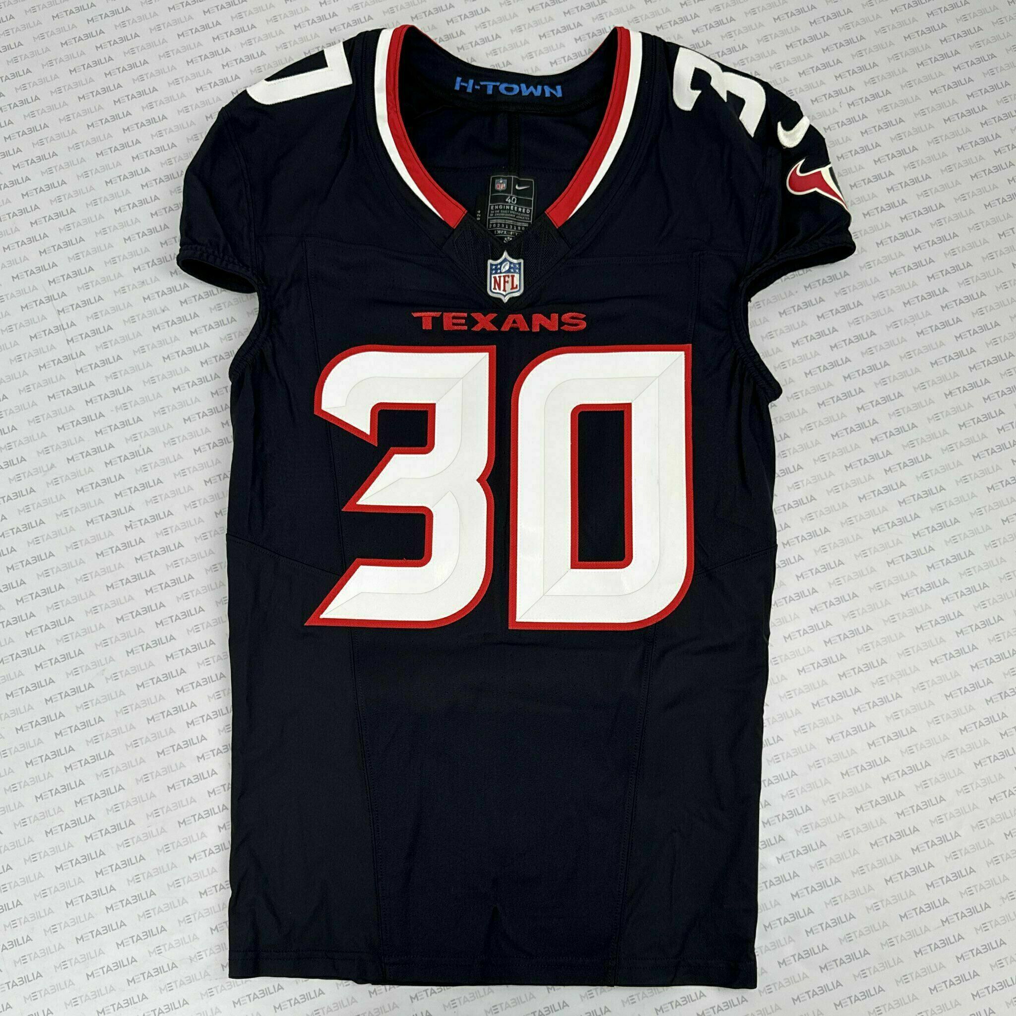 #30 Pride Jr Game-Issued Blue Jersey