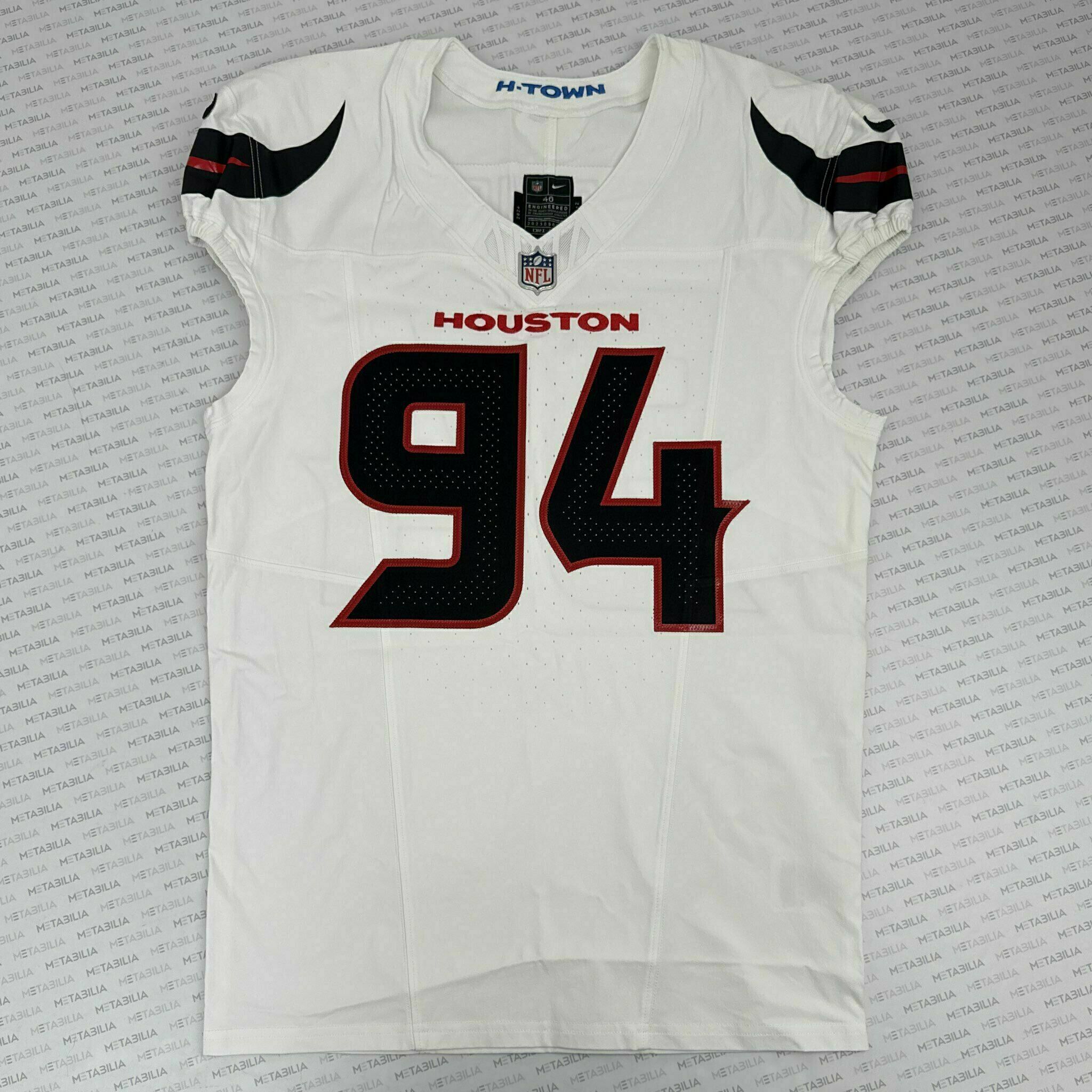 #94 Davis Game-Issued White Jersey