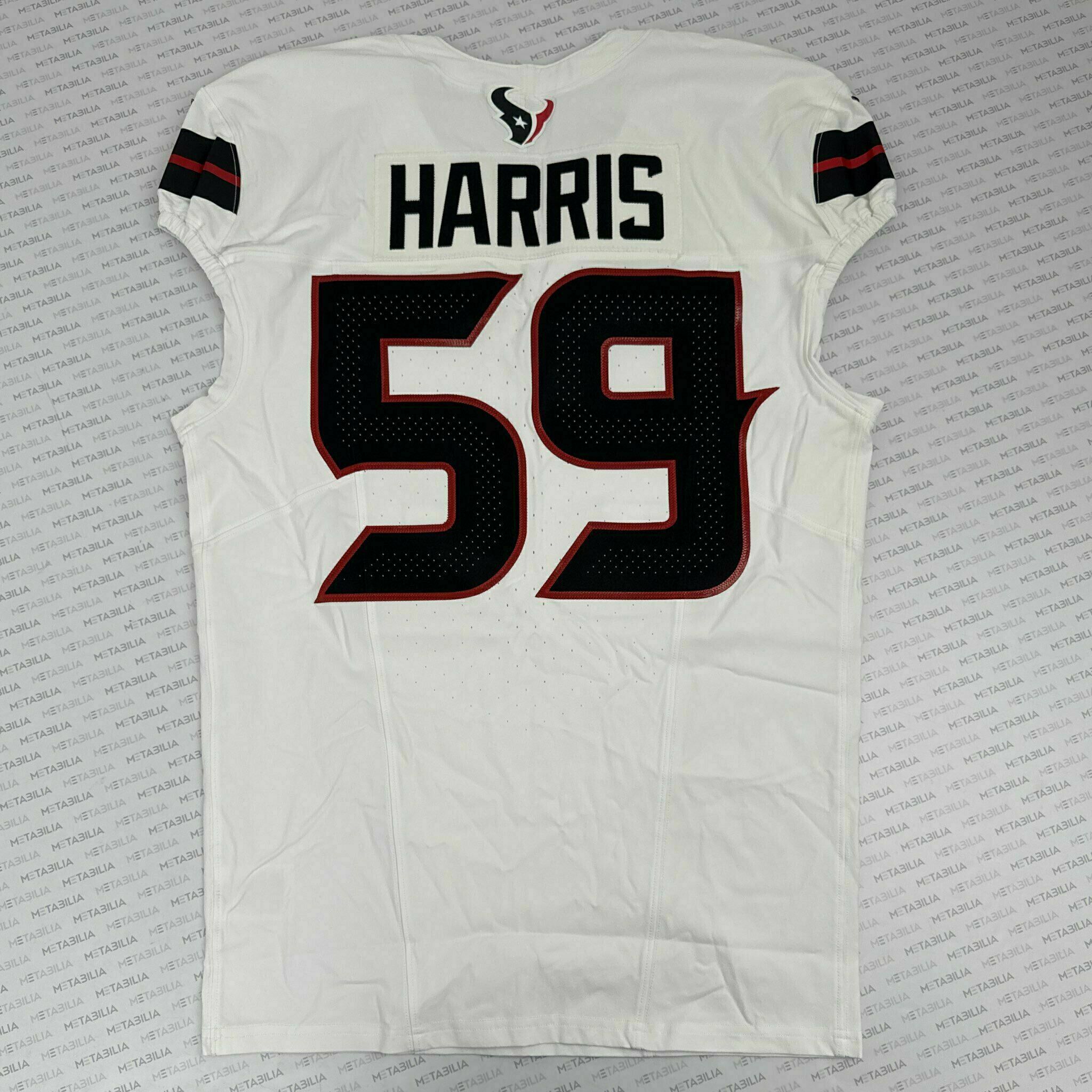 #59 Harris Game-Issued White Jersey