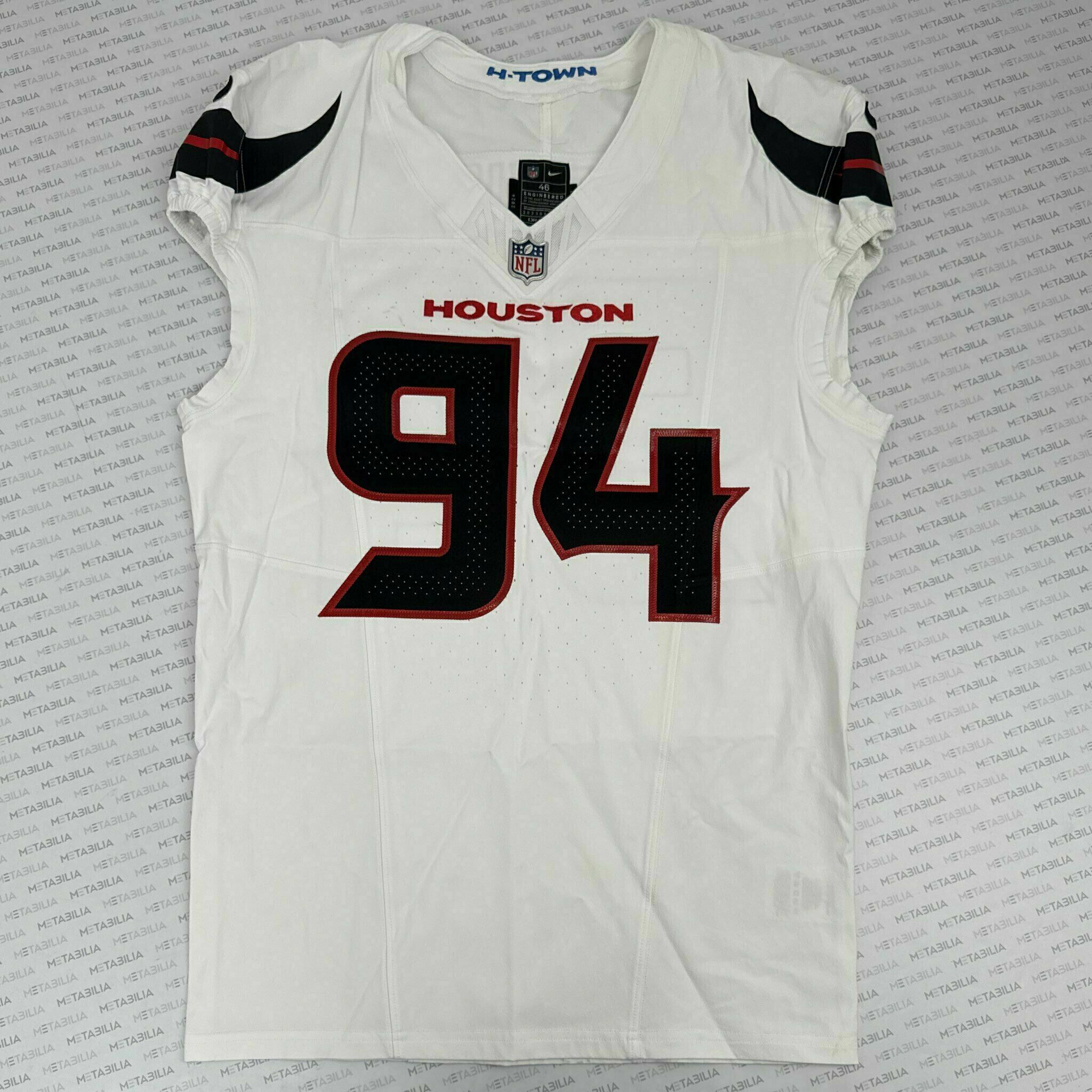 #94 Davis Game-Issued White Jersey