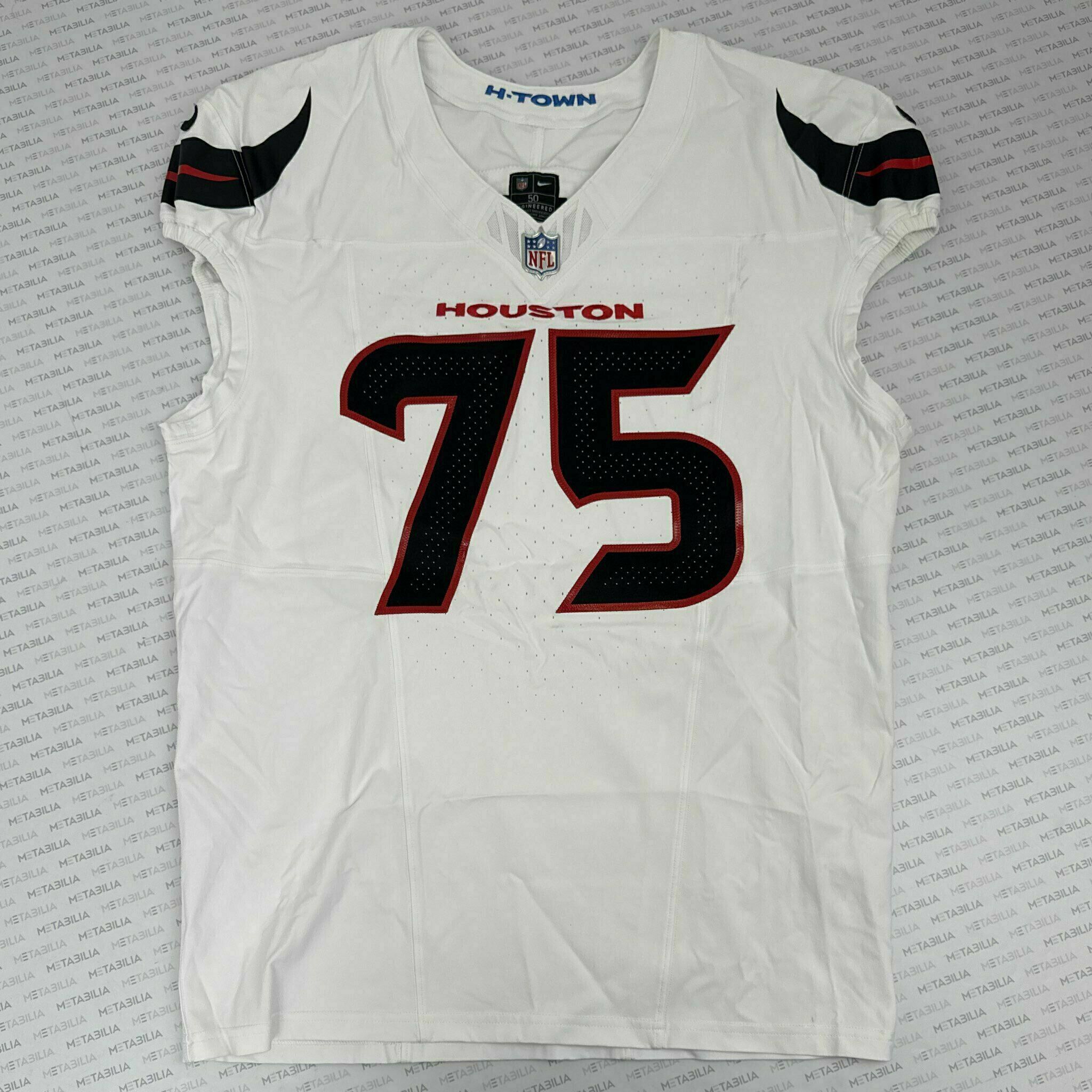 #75 David Sharpe Game-Issued White Jersey