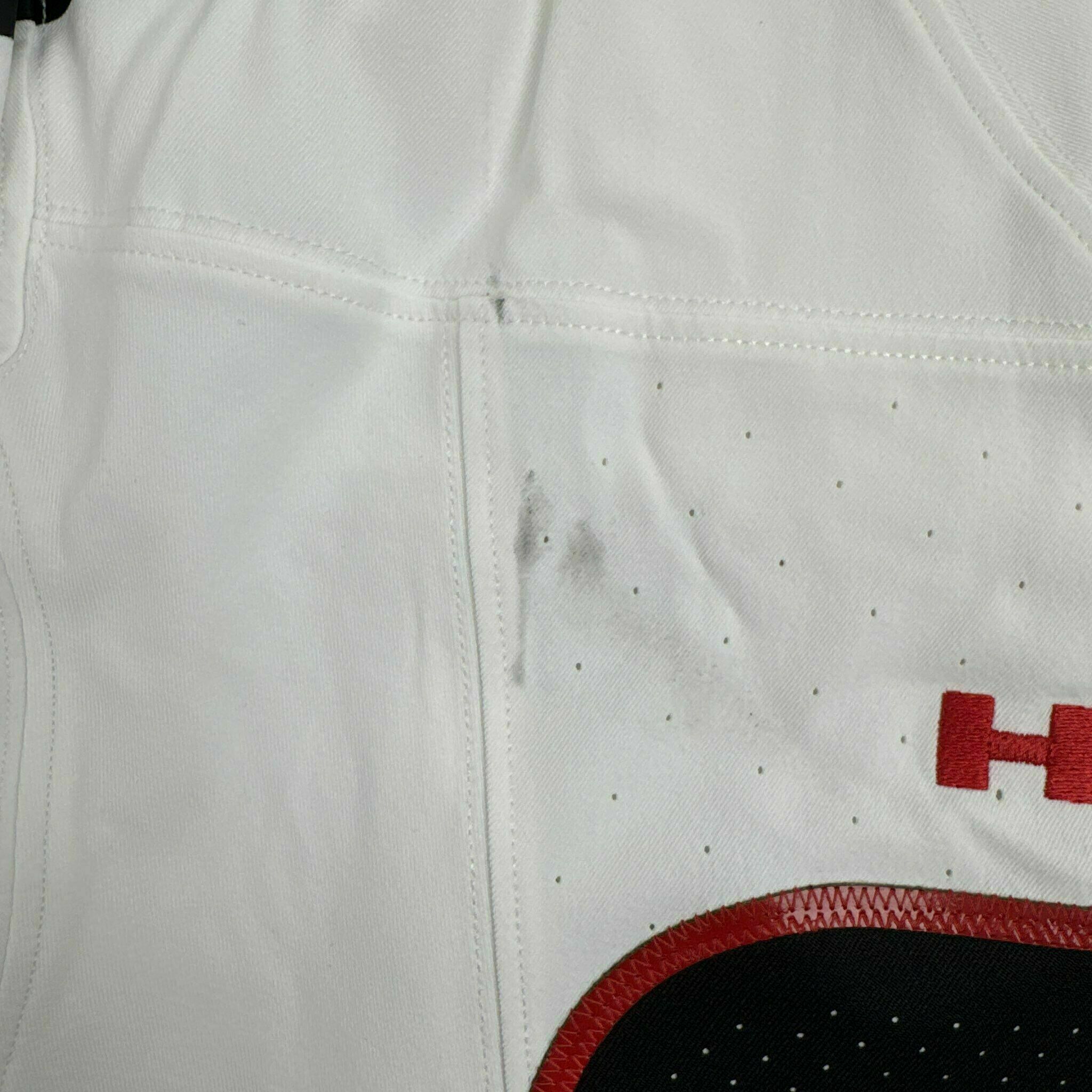 #67 Heck Game-Issued White Jersey