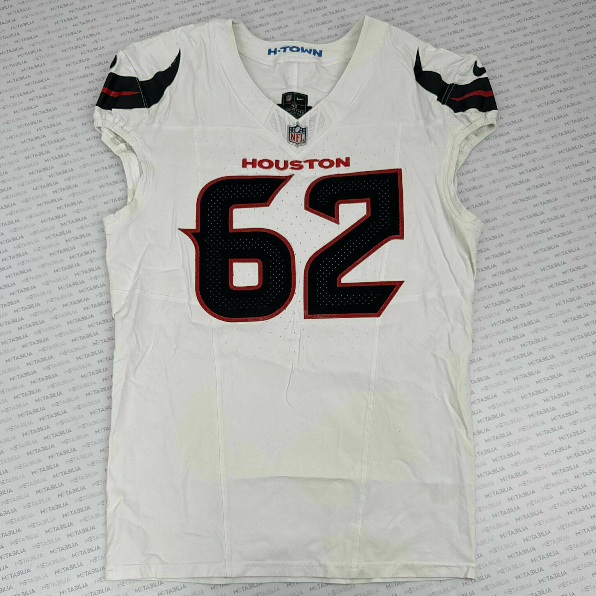#62 Reed Game-Issued White Jersey