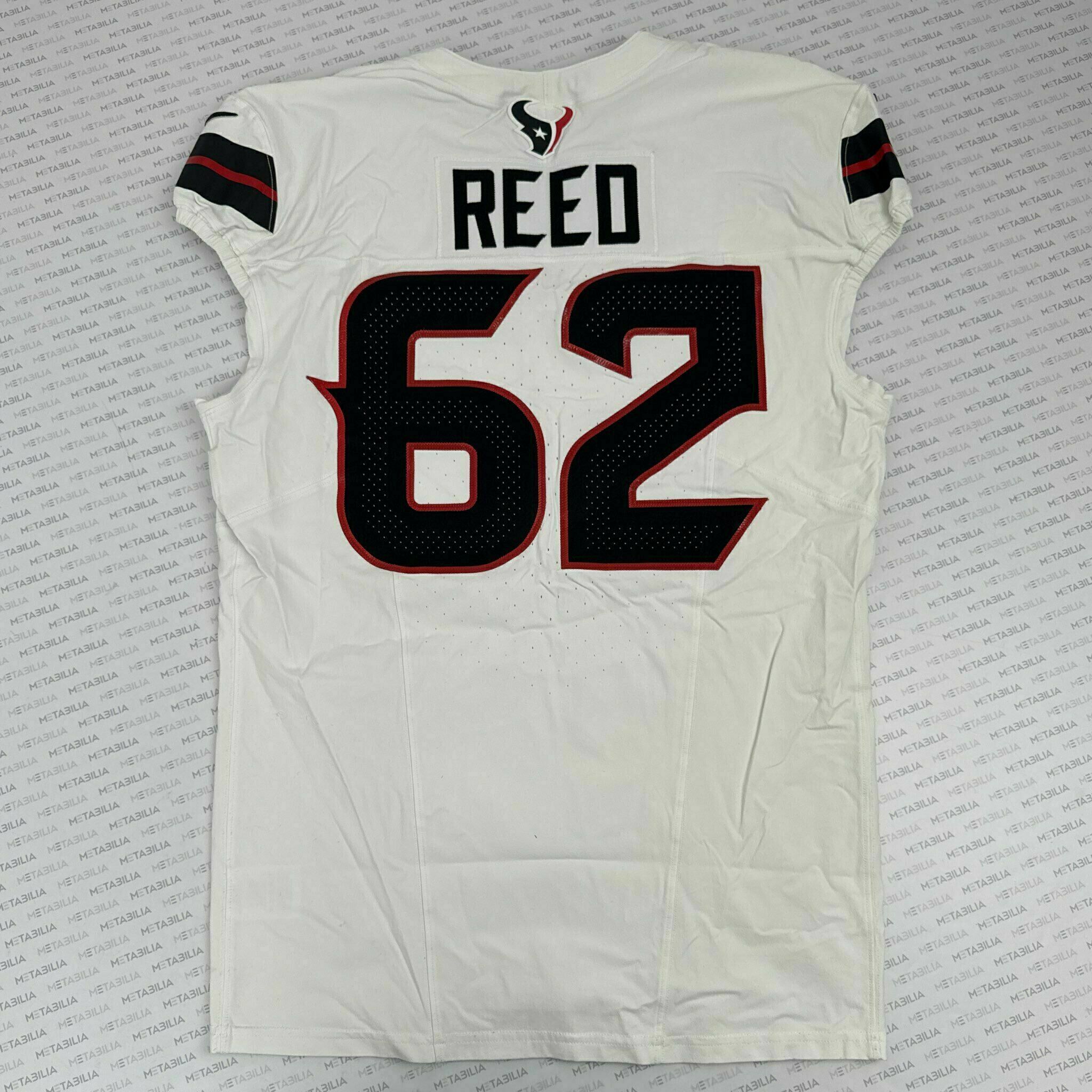 #62 Reed Game-Issued White Jersey