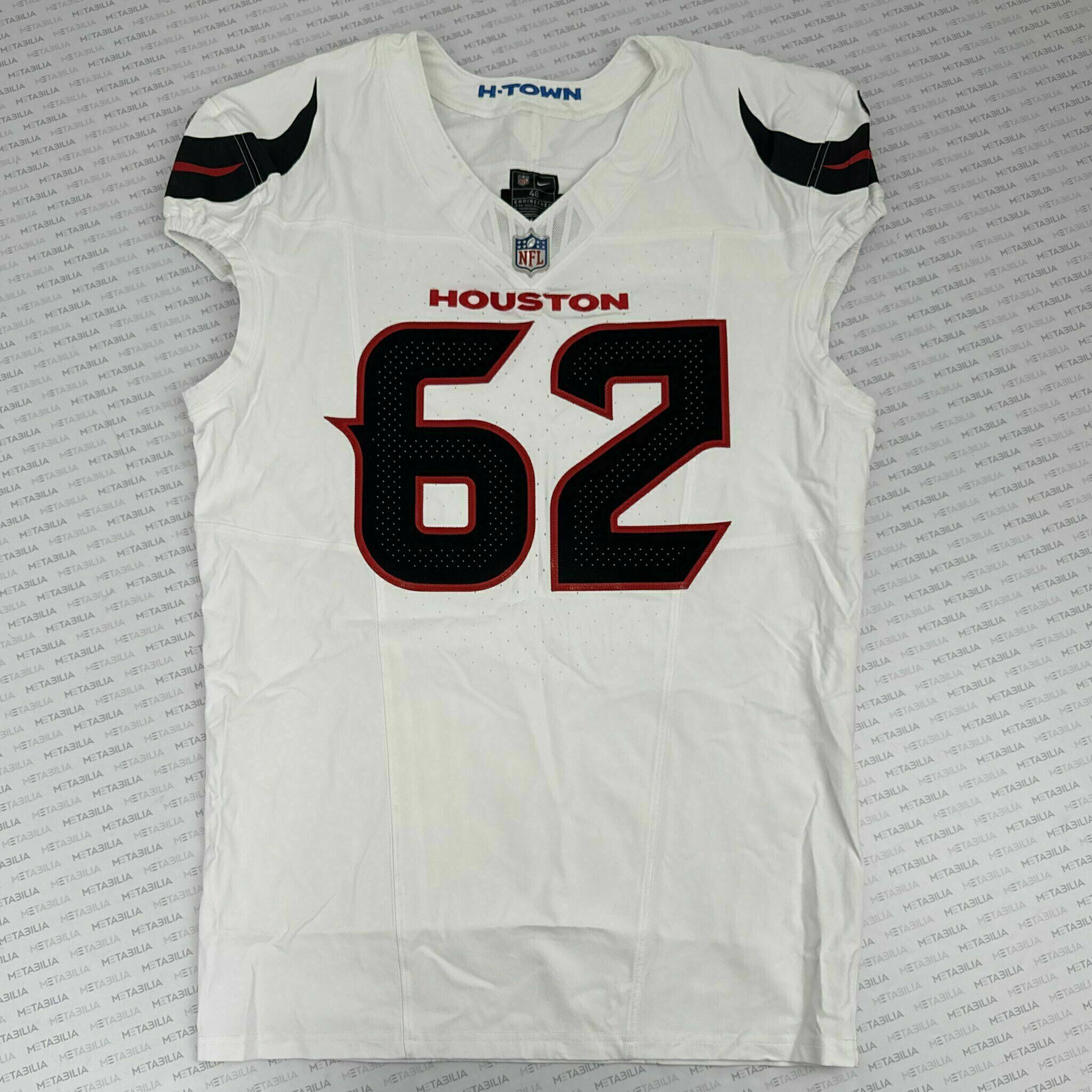 #62 Reed Game-Issued White Jersey