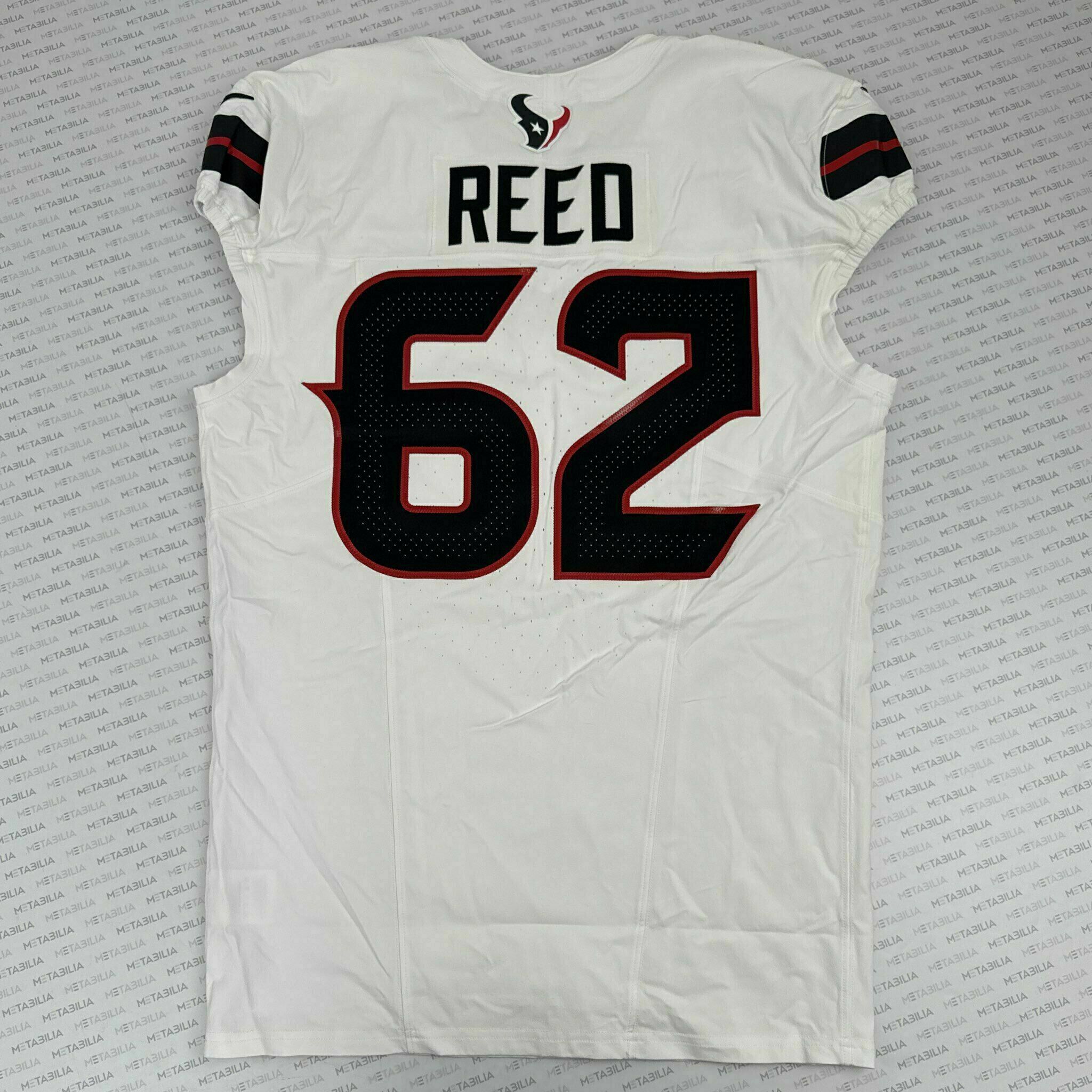 #62 Reed Game-Issued White Jersey