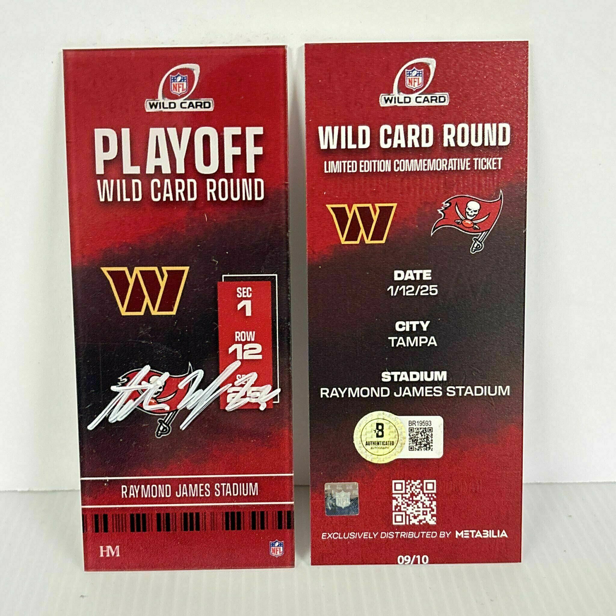 Antoine Winfield Jr. Signed Wildcard Commemorative Ticket