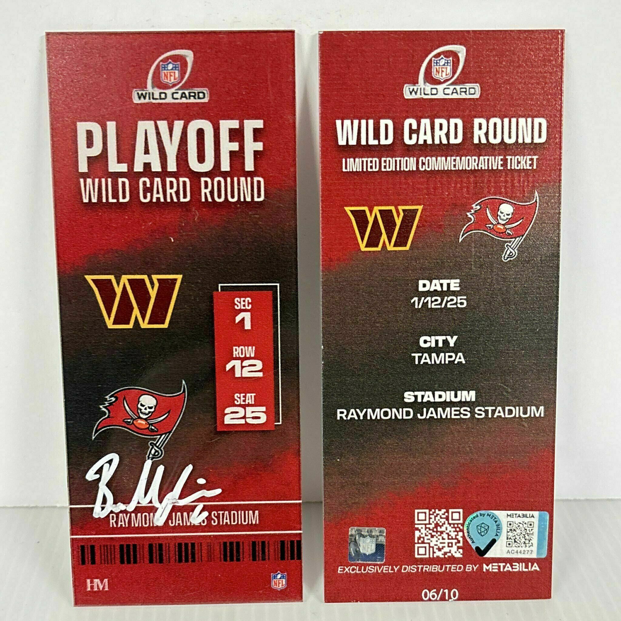 Baker Mayfield Signed Wildcard Commemorative Ticket