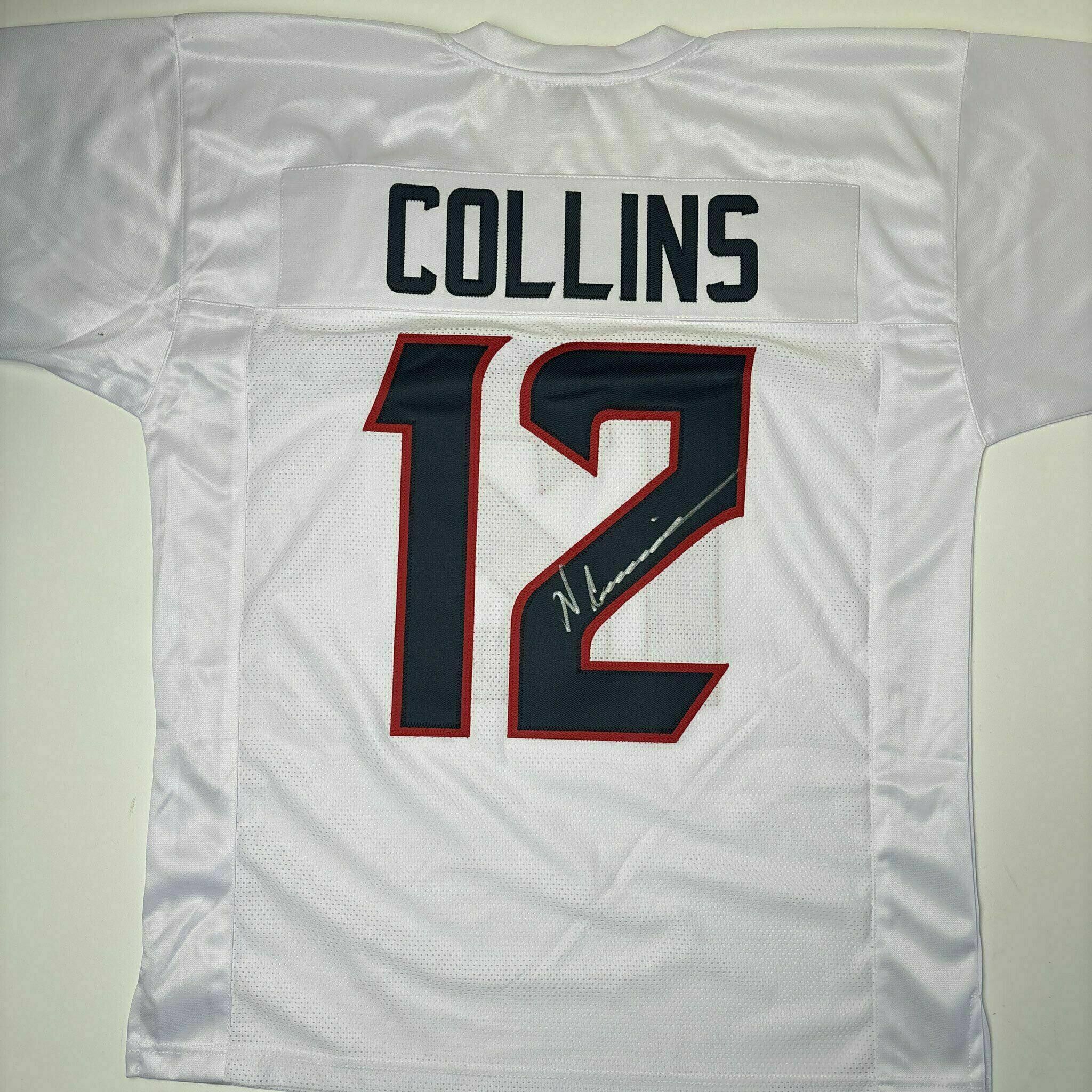 Nico Collins Signed White Custom Jersey