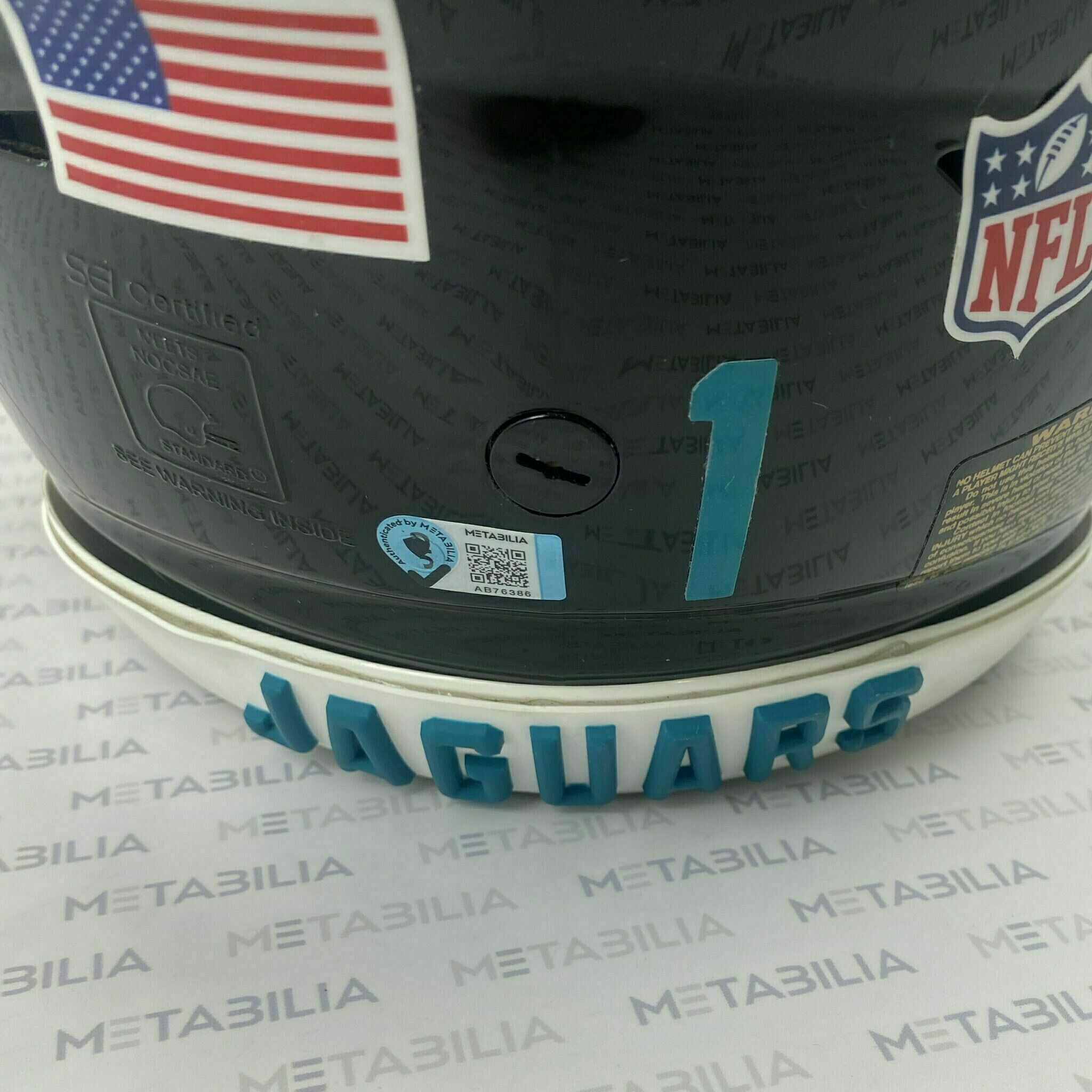 #1 Travis Etienne Season-Worn Helmet