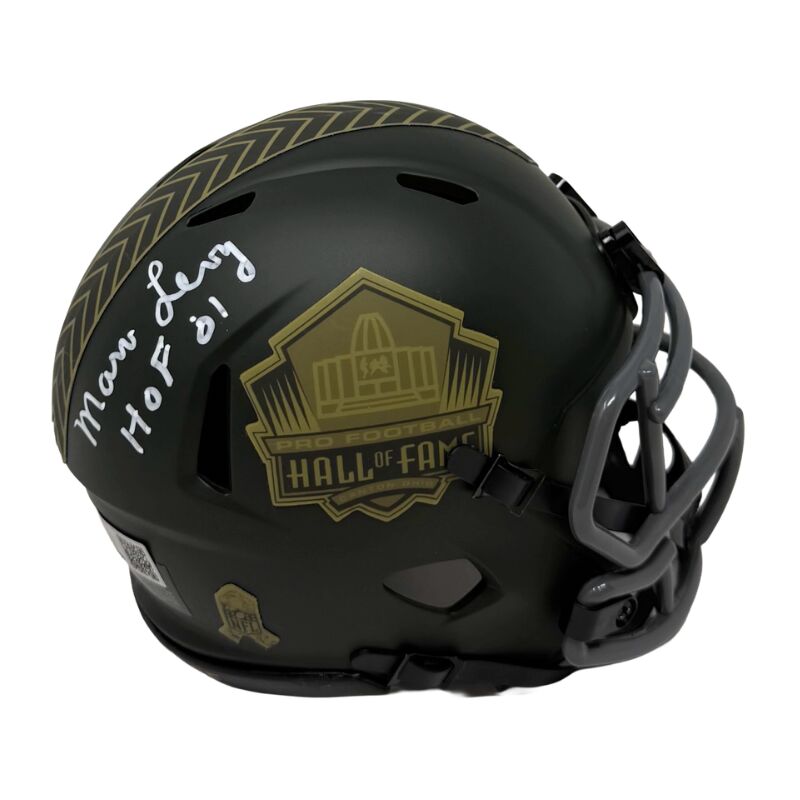 Marv Levy Signed Hall of Fame 2025 Salute to Service Speed Mini Helmet