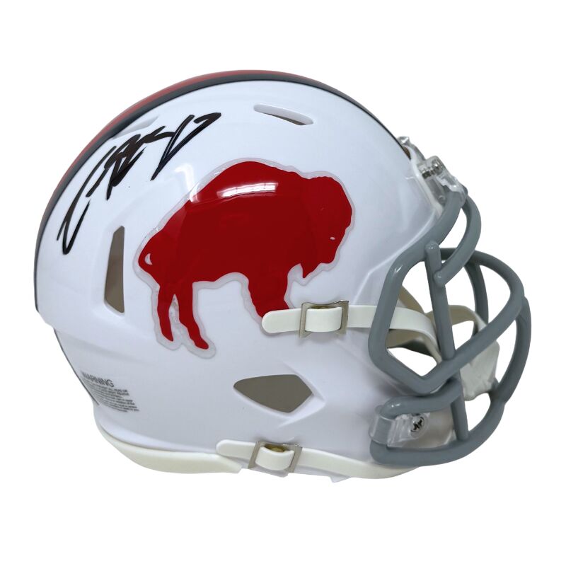 Christian Benford Signed Buffalo Bills Standing Buffalo Speed Mini Helmet