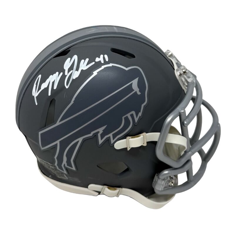 Reggie Gilliam Signed Buffalo Bills Slate Speed Mini Helmet