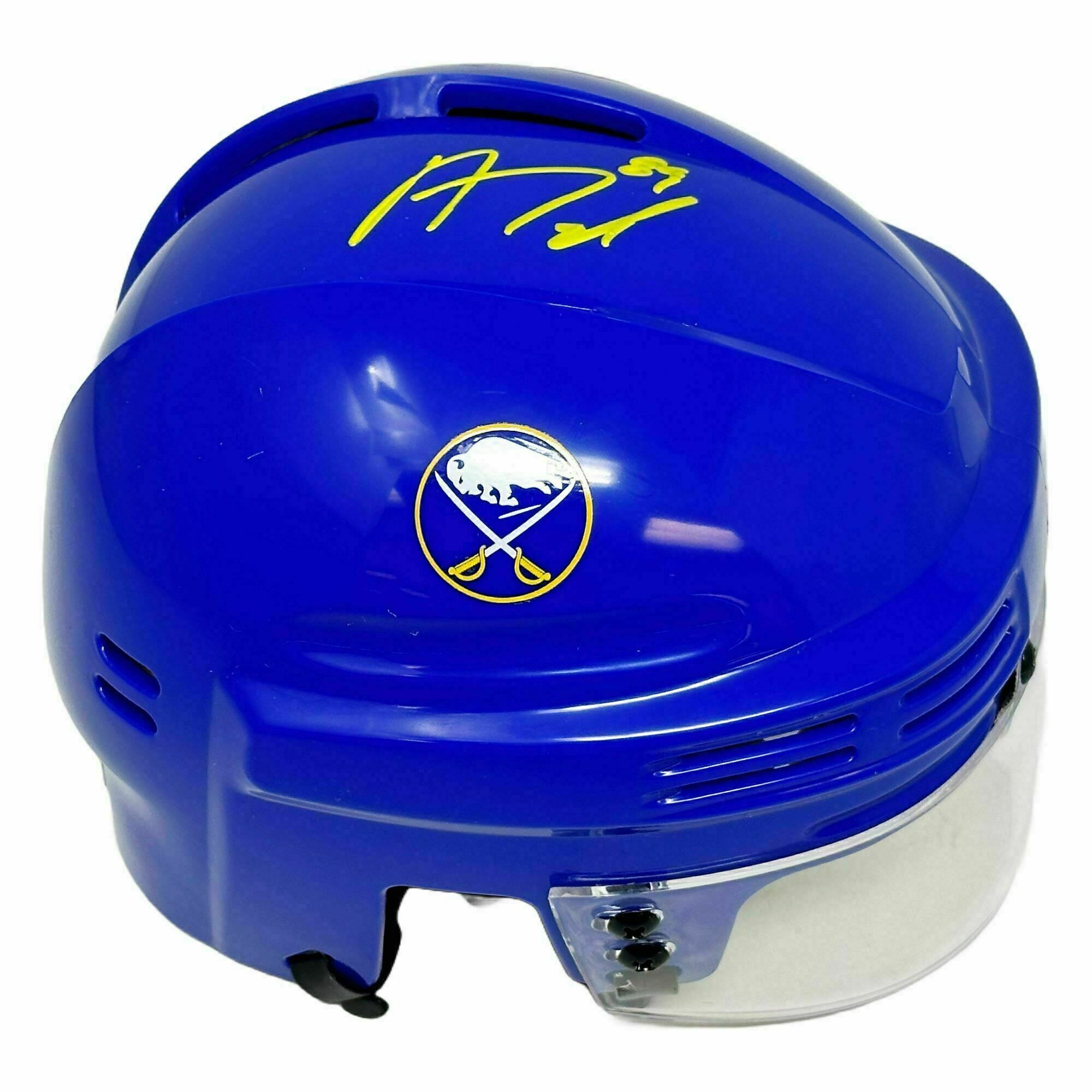 Alex Tuch Signed Buffalo Sabres Blue Mini Helmet