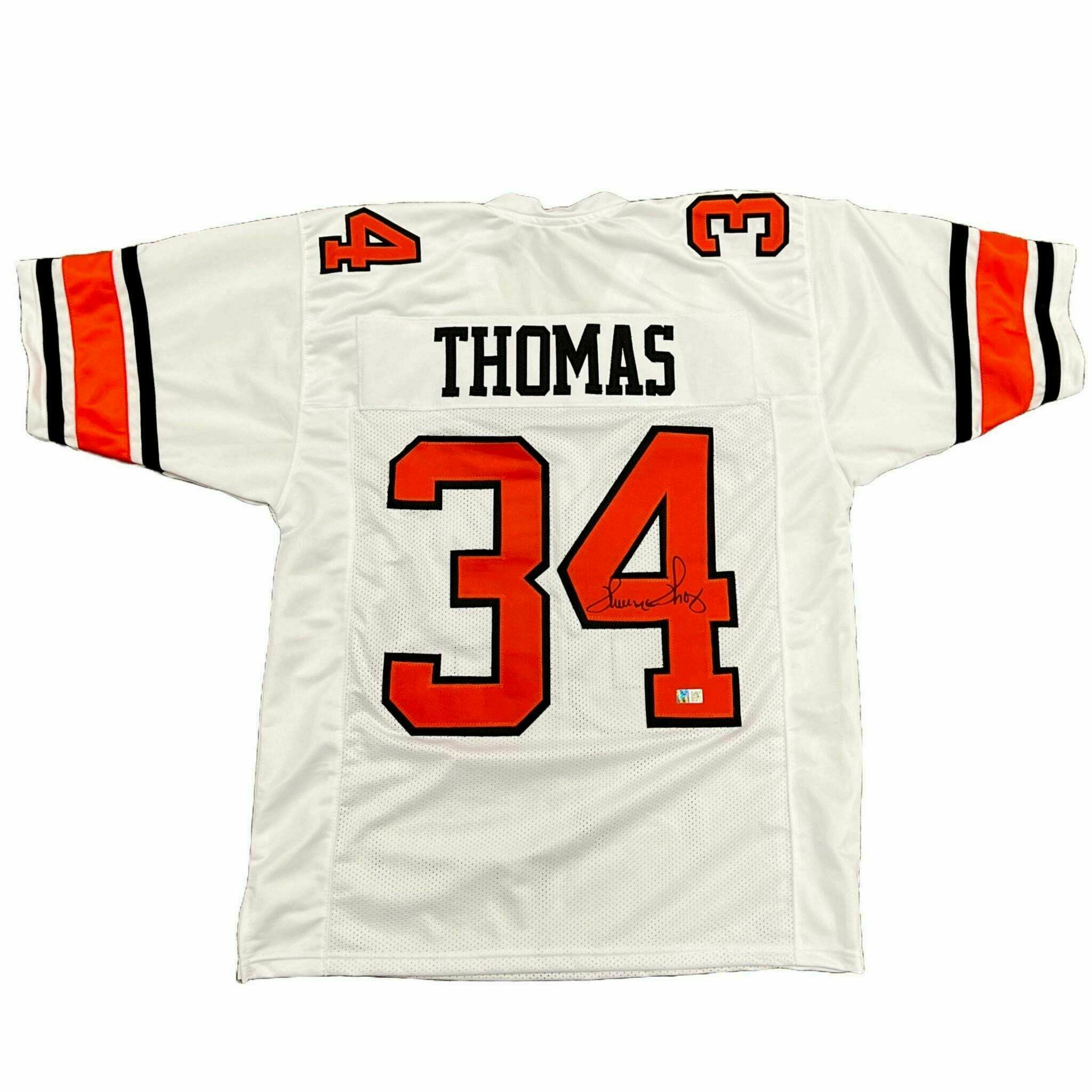 Thurman Thomas Signed Pro-Style White College Jersey