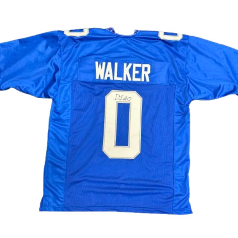 Deone Walker Signed Pro-Style Blue College Football Jersey