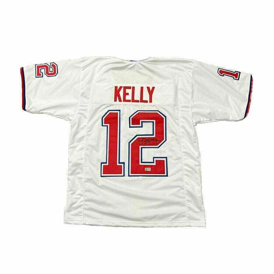 Jim Kelly Signed Pro-Style White Pro Bowl Jersey