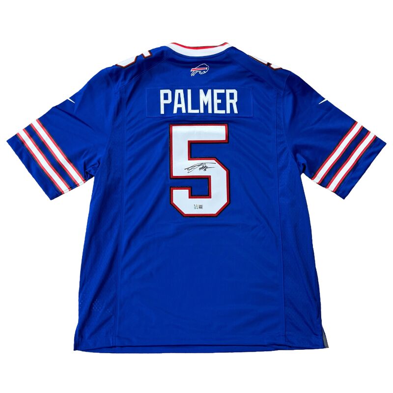 Joshua Palmer Signed Buffalo Bills Nike Authentic Blue Stitched Jersey