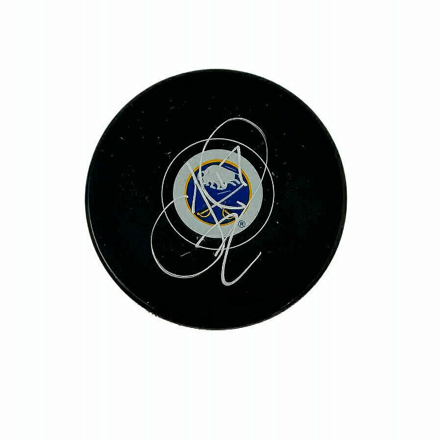 Jason Zucker Signed Buffalo Sabres Small Logo Puck
