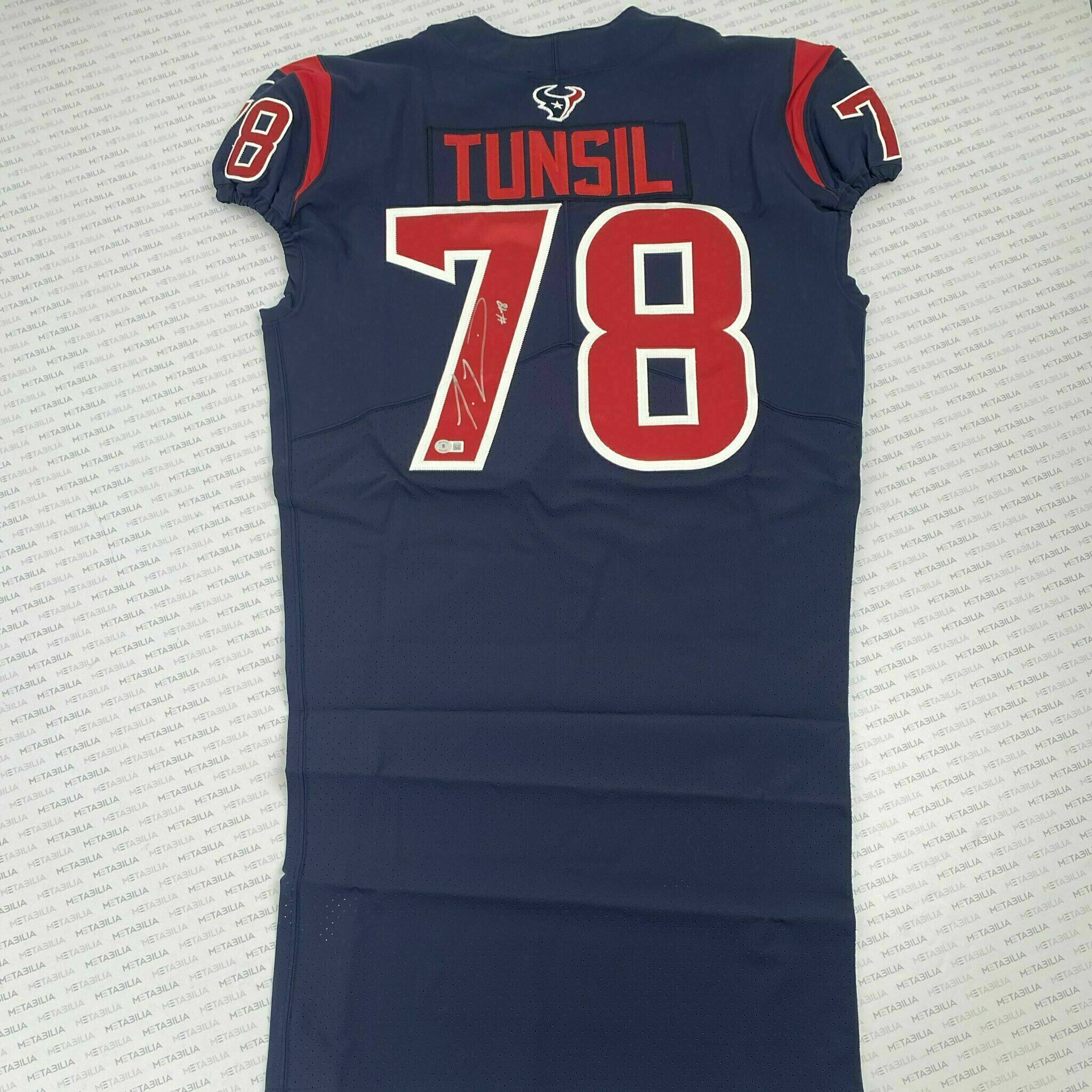 #78 Tunsil Signed Team-Issued On-Field Color Rush