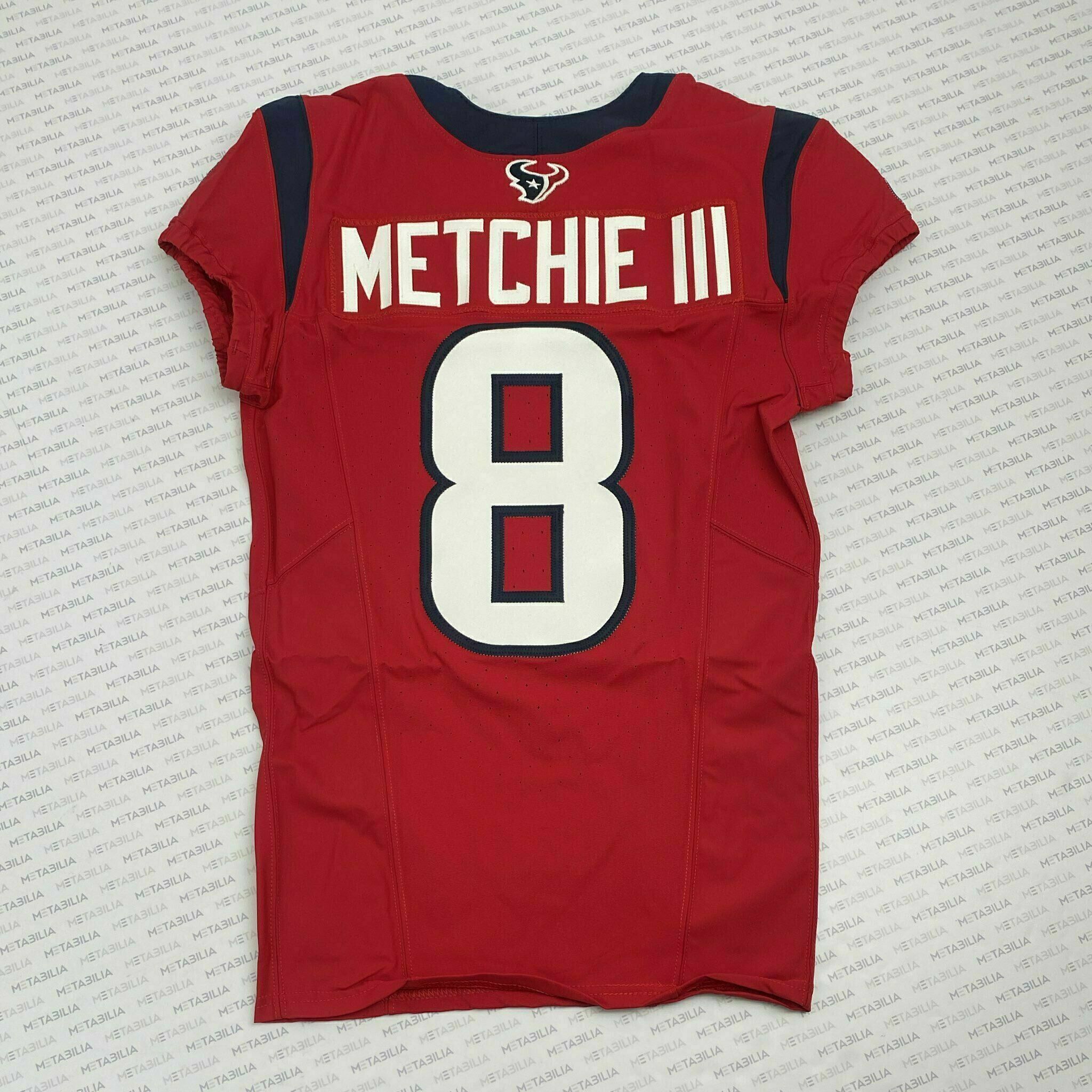 #8 Metchie III Game-Issued Red Jersey