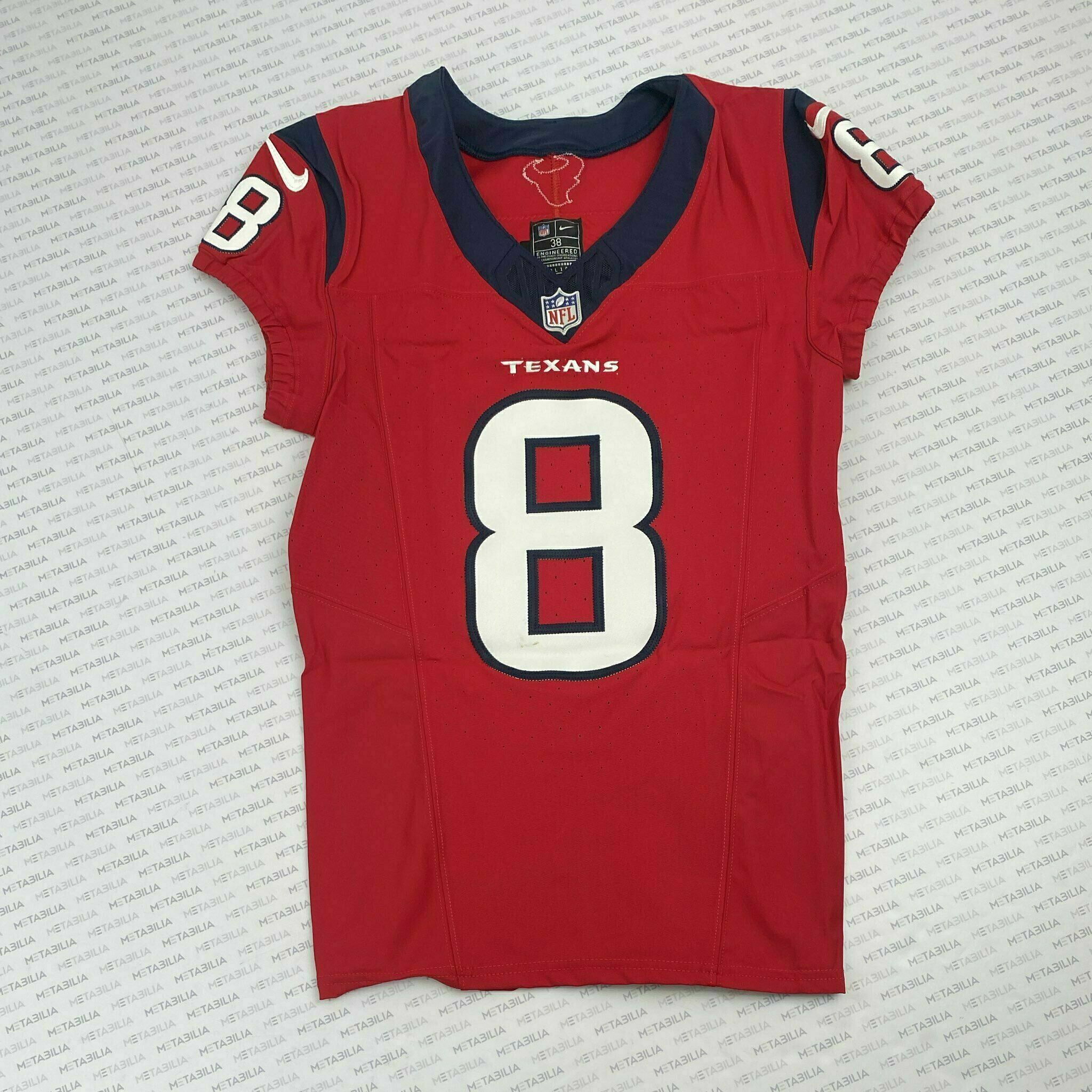 #8 Metchie III Game-Issued Red Jersey