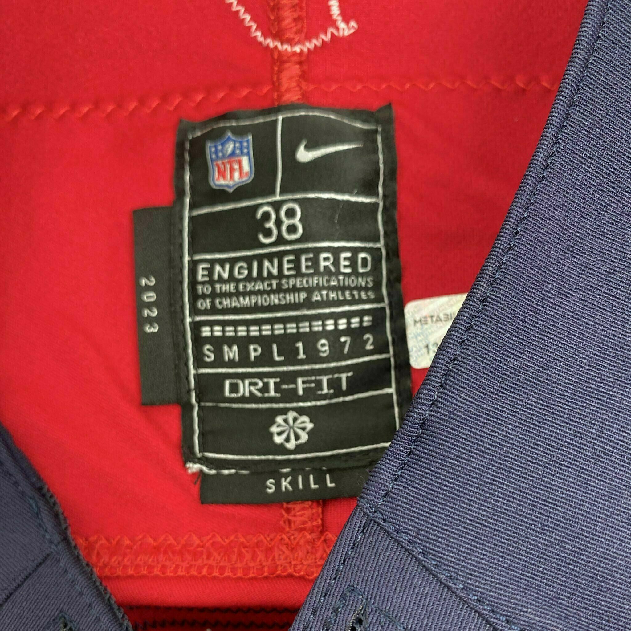 #8 Metchie III Game-Issued Red Jersey