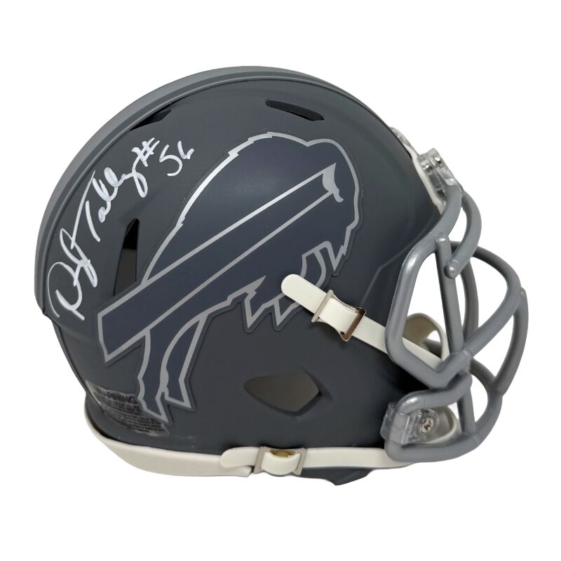 Darryl Talley Signed Slate Speed Mini Helmet