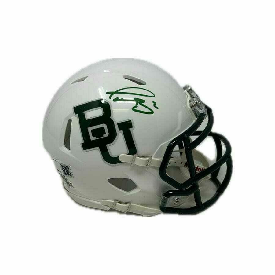 Terrel Bernard Signed Baylor Speed Mini Helmet