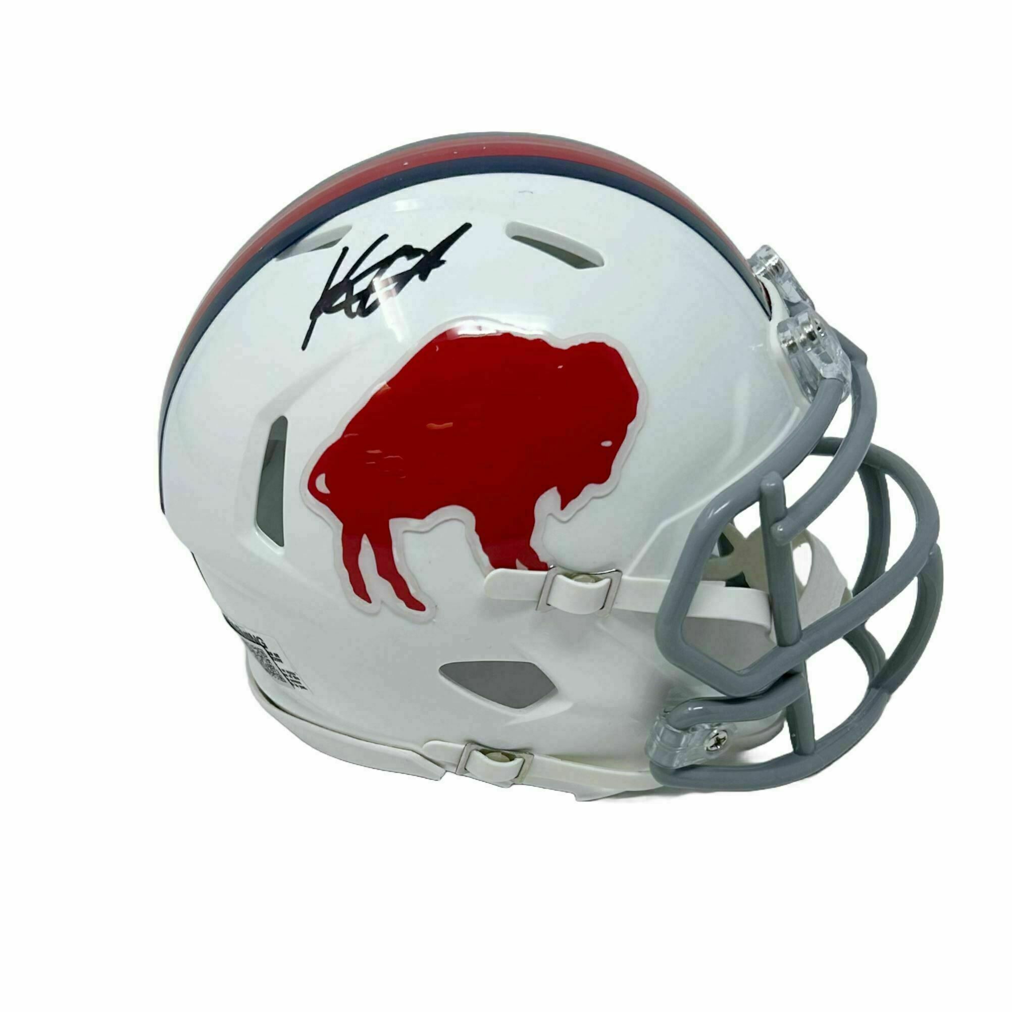 Keon Coleman Signed Standing Buffalo Speed Mini Helmet