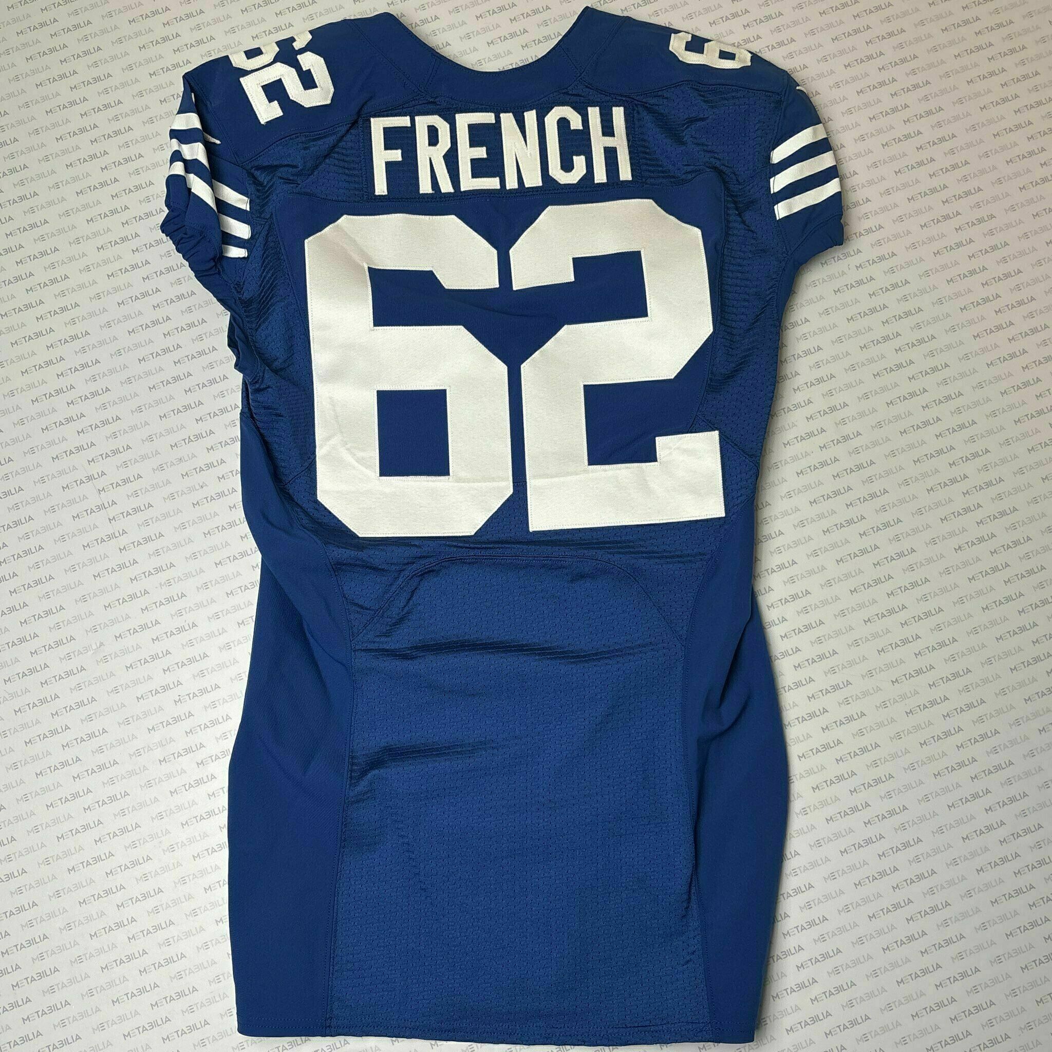 #62 Wesley French Team-Issued Blue Jersey
