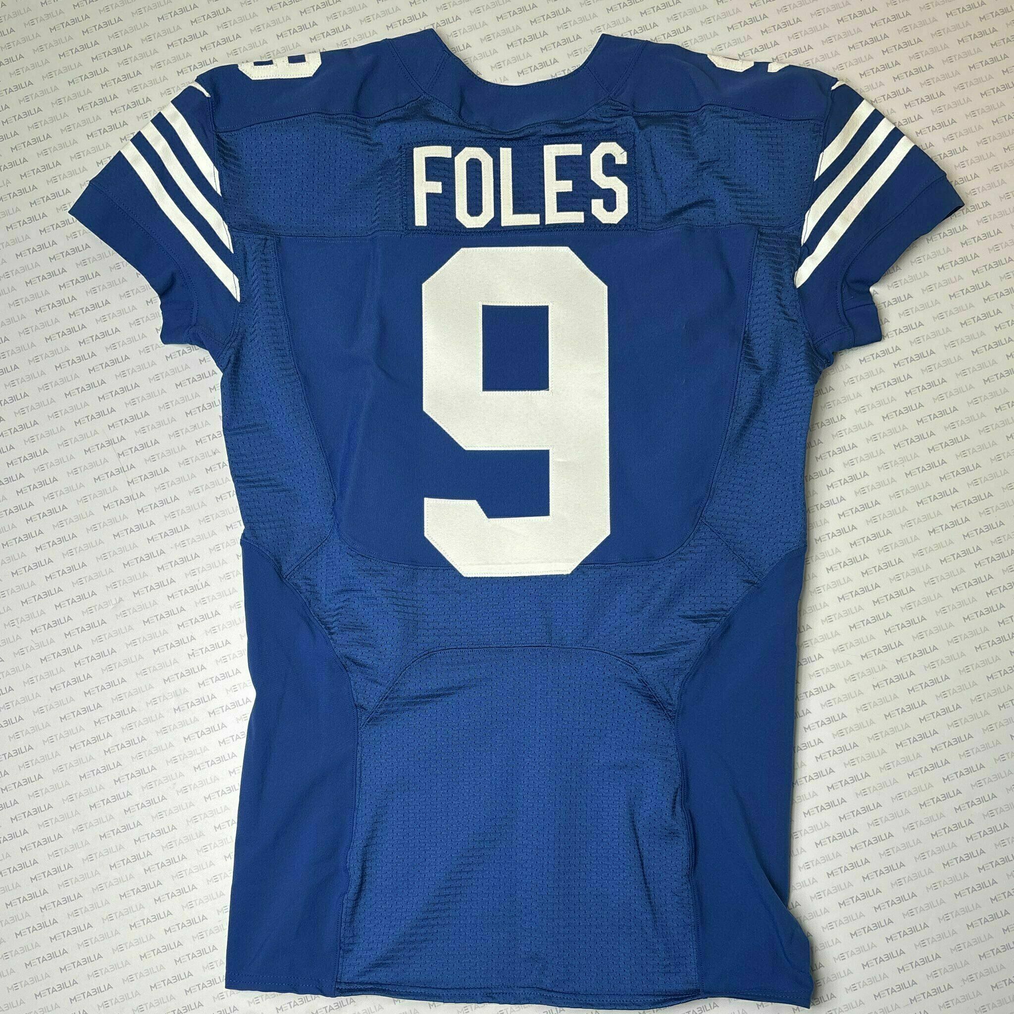 #9 Nick Foles Team-Issued QB Blue Jersey