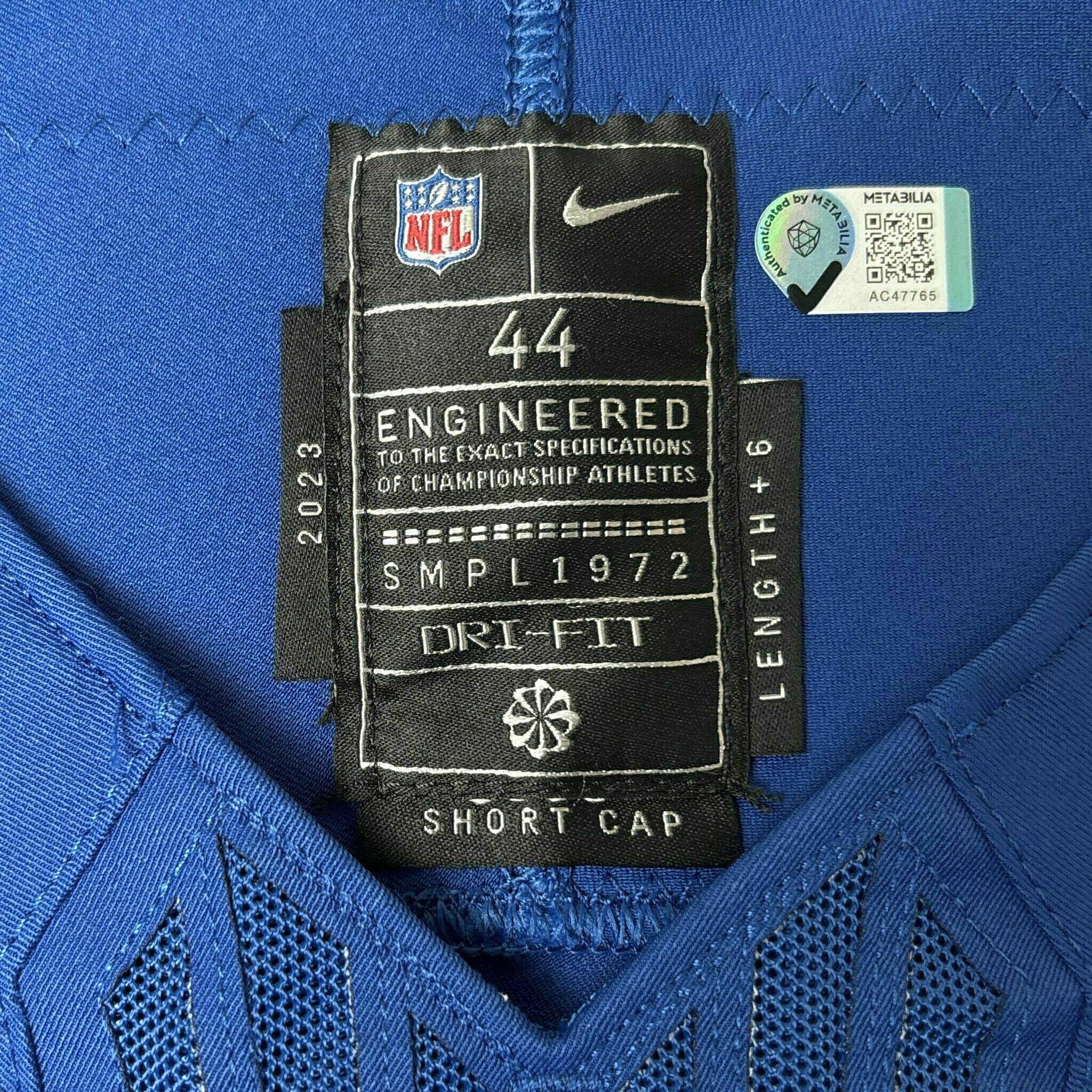 #83 Kylen Granson Team-Issued Blue Jersey