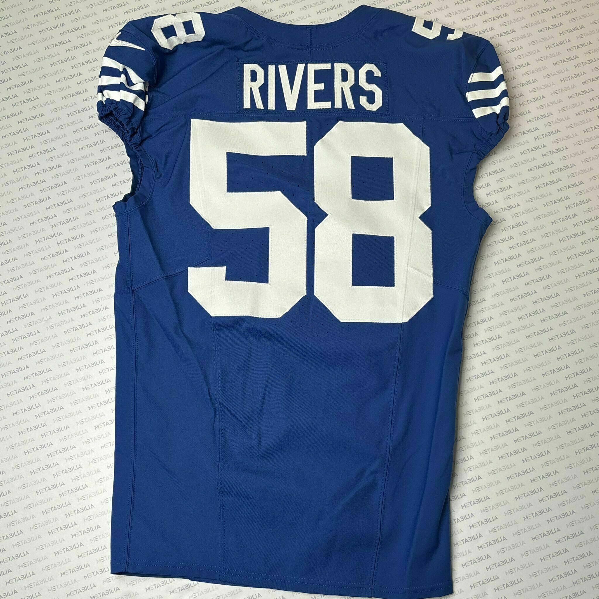 #58 Rivers Team-Issued Blue Jersey