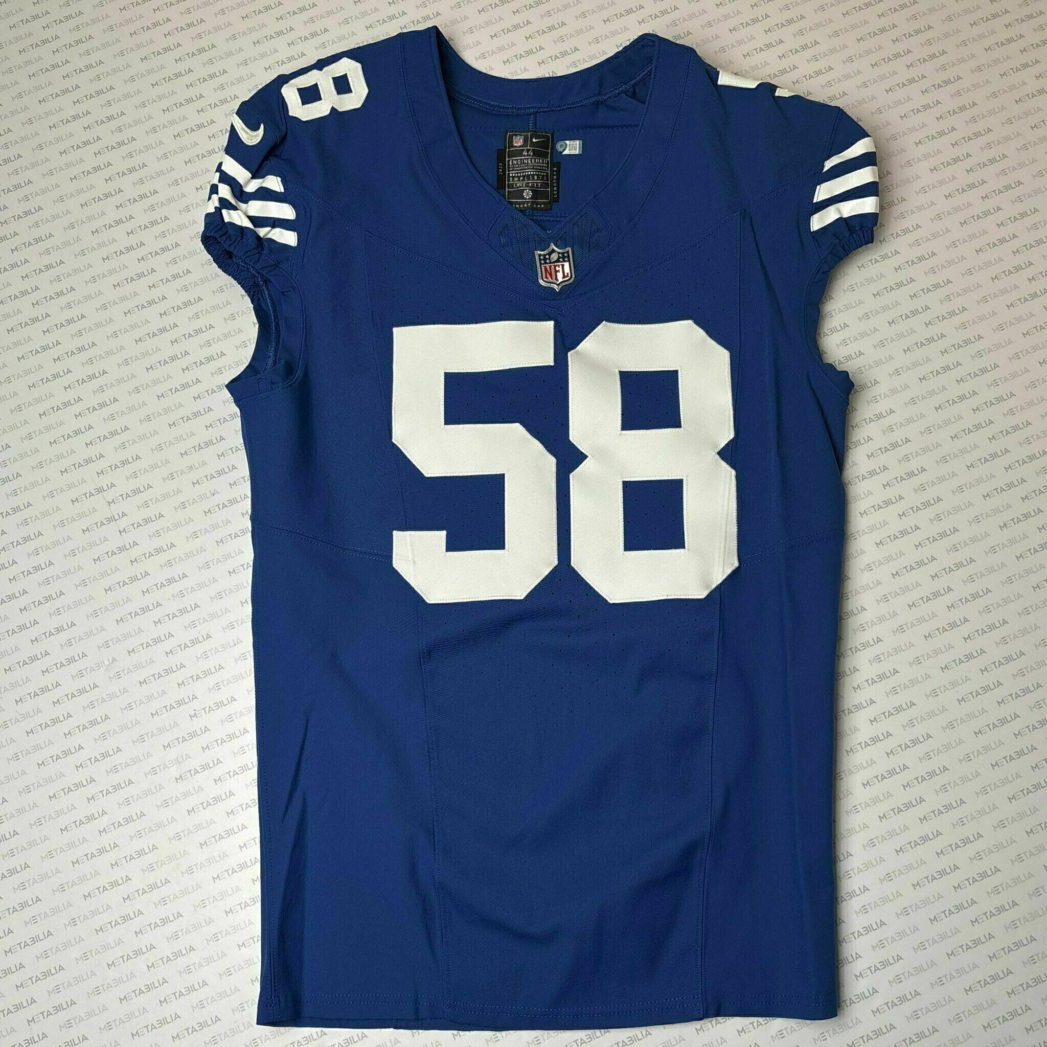 #58 Rivers Team-Issued Blue Jersey
