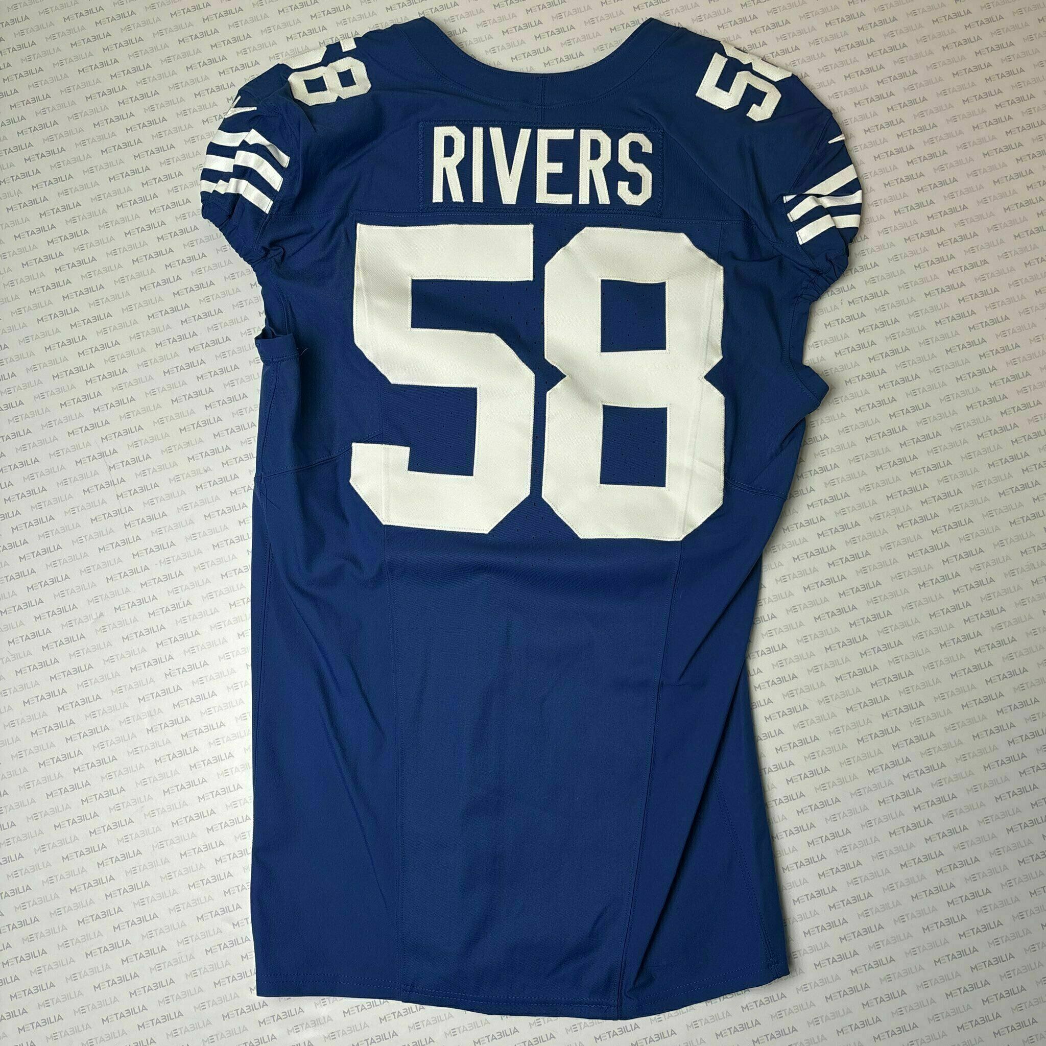 #58 Rivers Team-Issued Blue Jersey