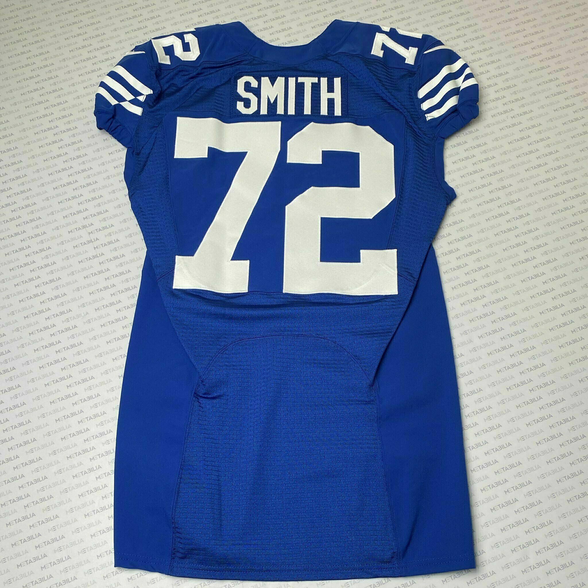 #72 Braden Smith Team-Issued Blue Jersey