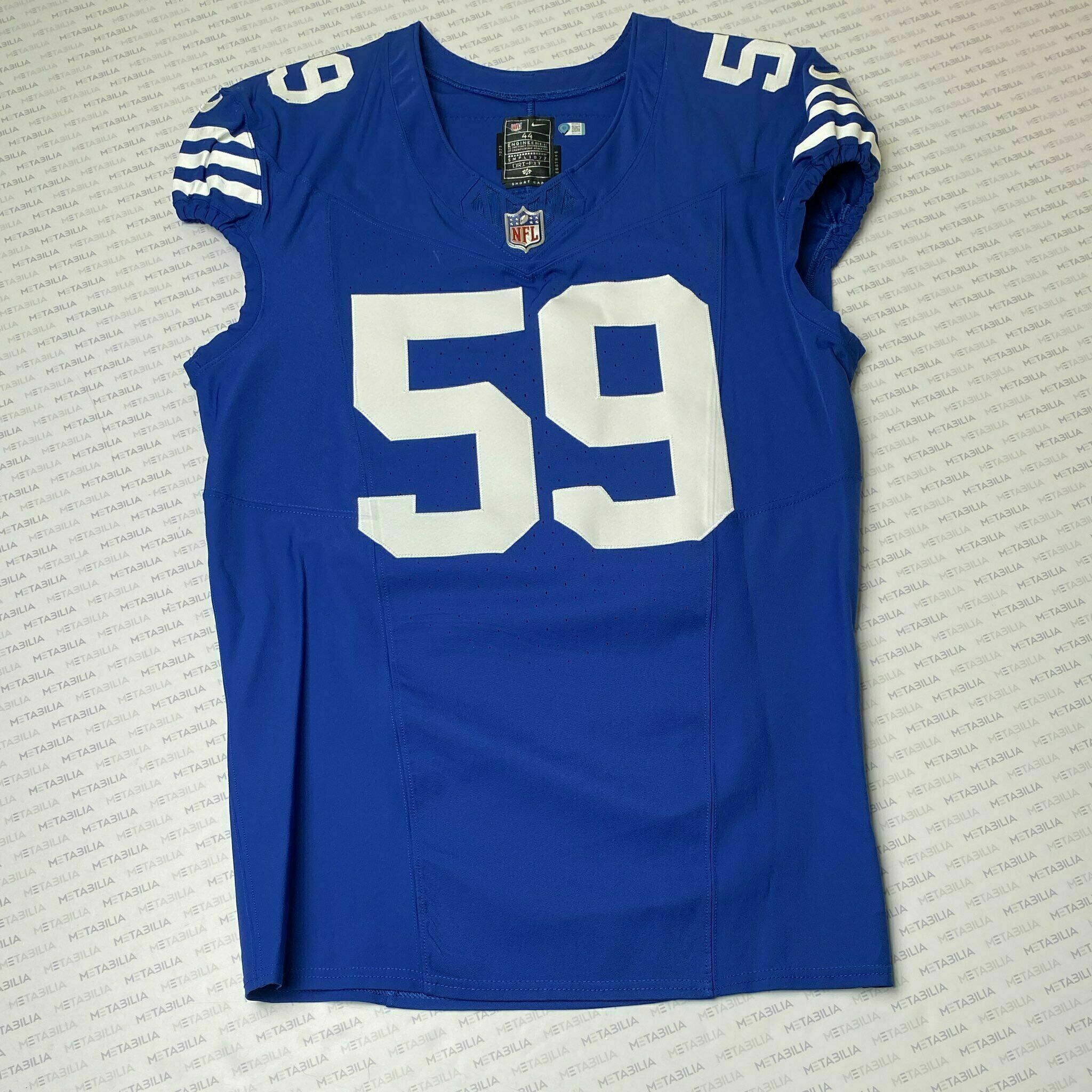 #59 Cameron McGrone Team-Issued Blue Jersey
