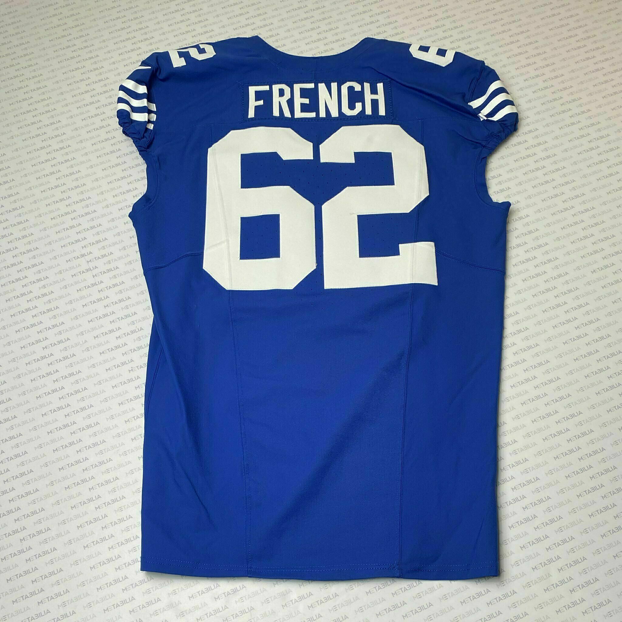 #62 Wesley French Team-Issued Blue Jersey