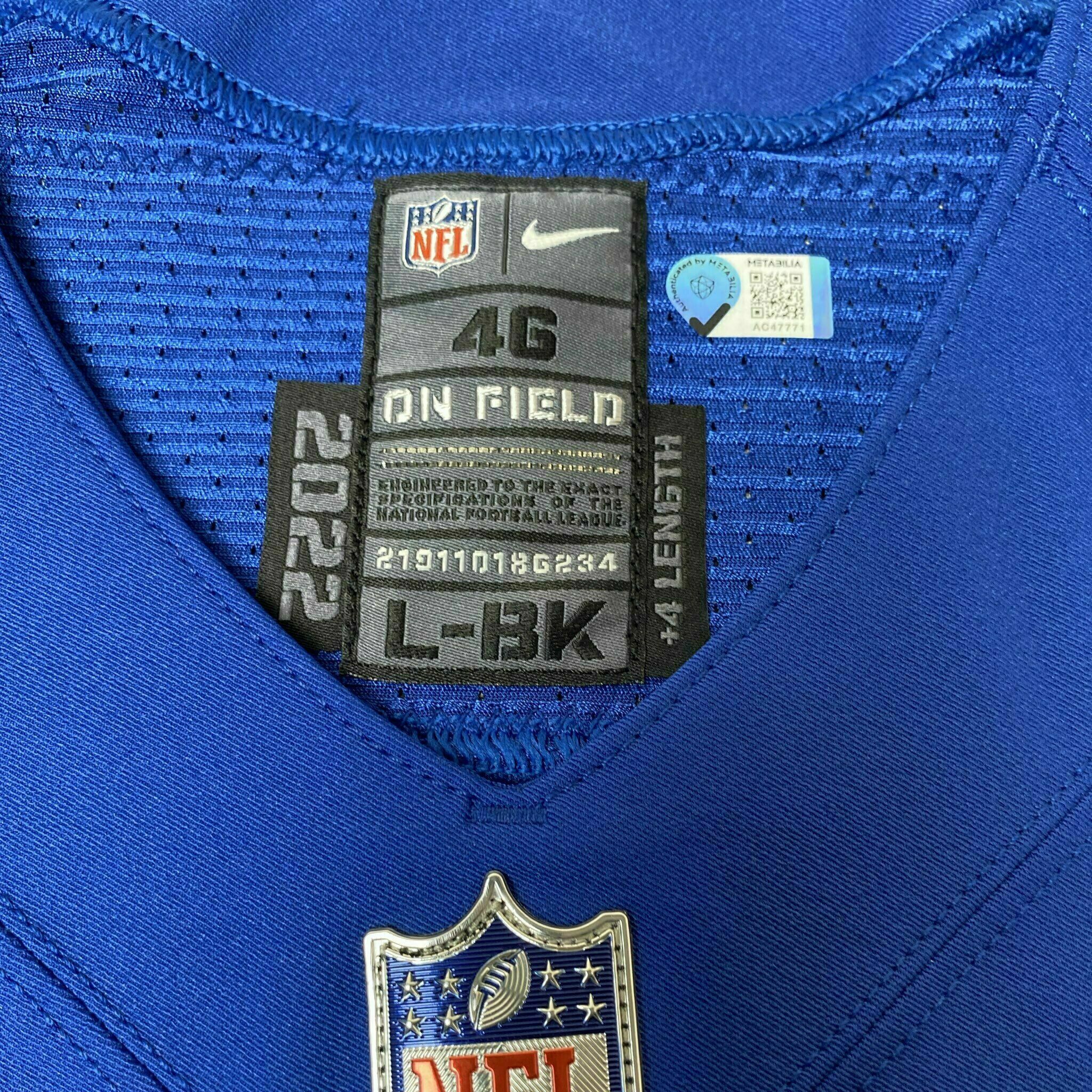 #75 Will Fries Team-Issued Blue Jersey