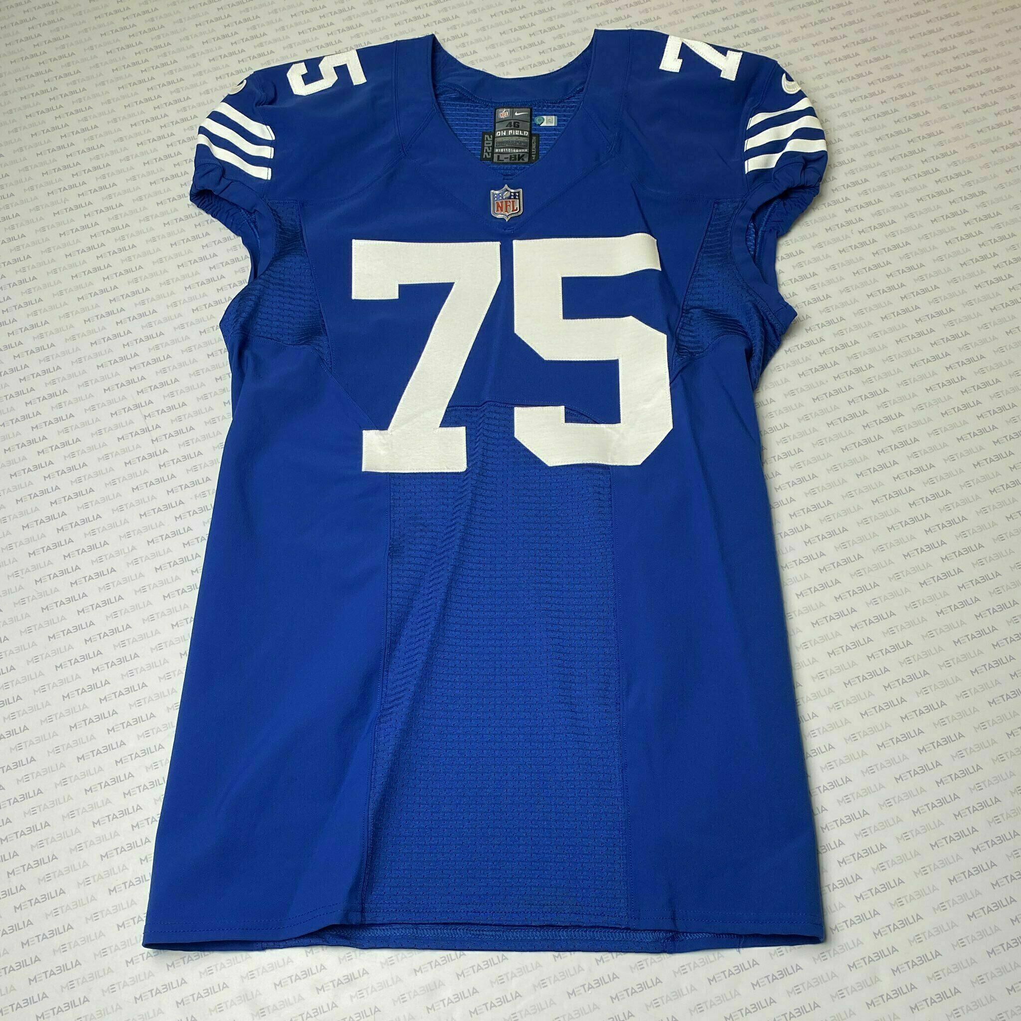 #75 Will Fries Team-Issued Blue Jersey