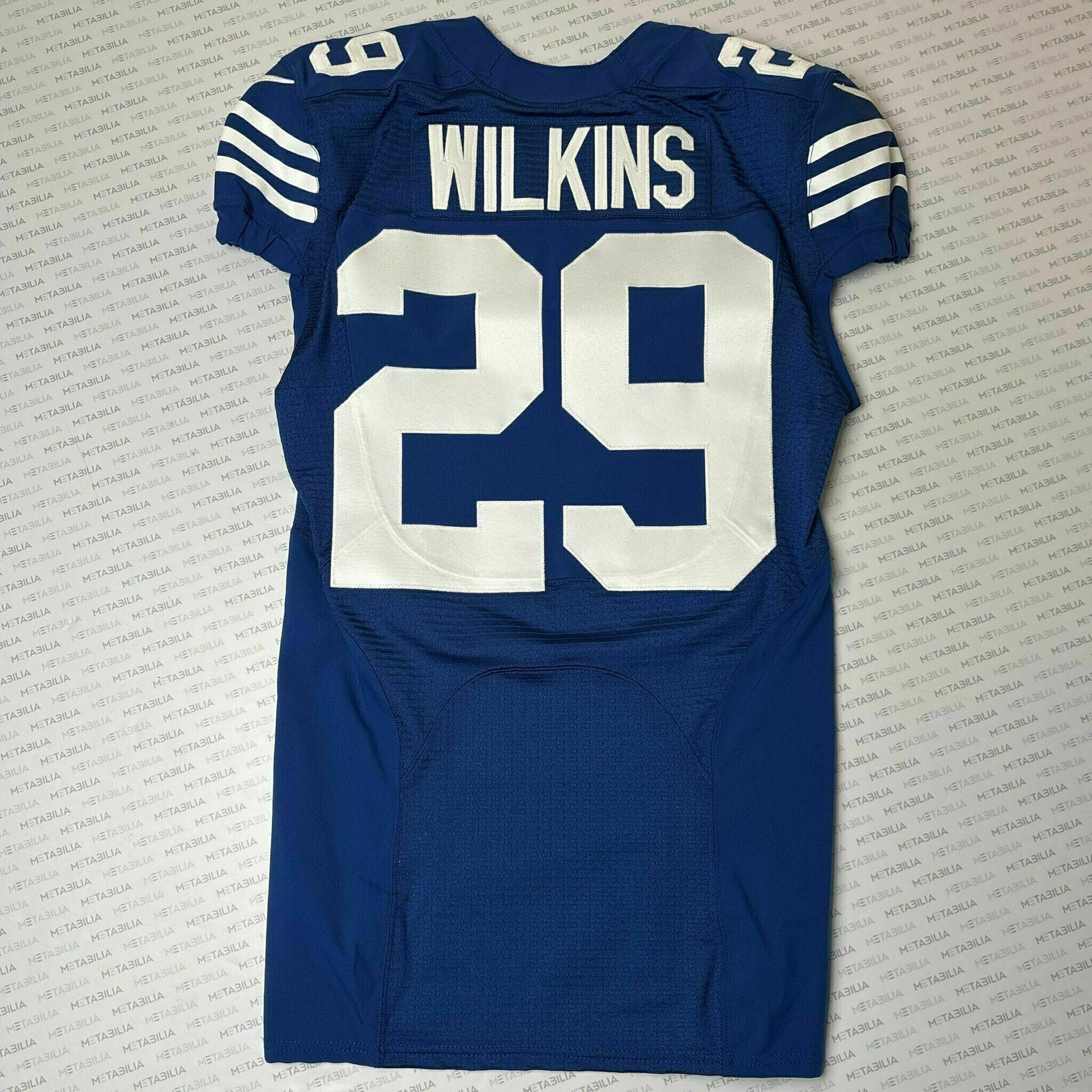 #29 Jordan Wilkins Team-Issued Blue Jersey